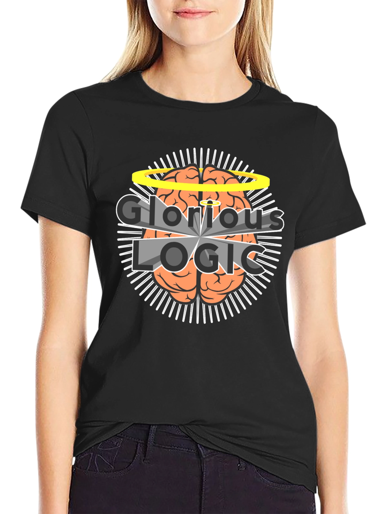Glorious Logic Brain Graphic T-Shirt