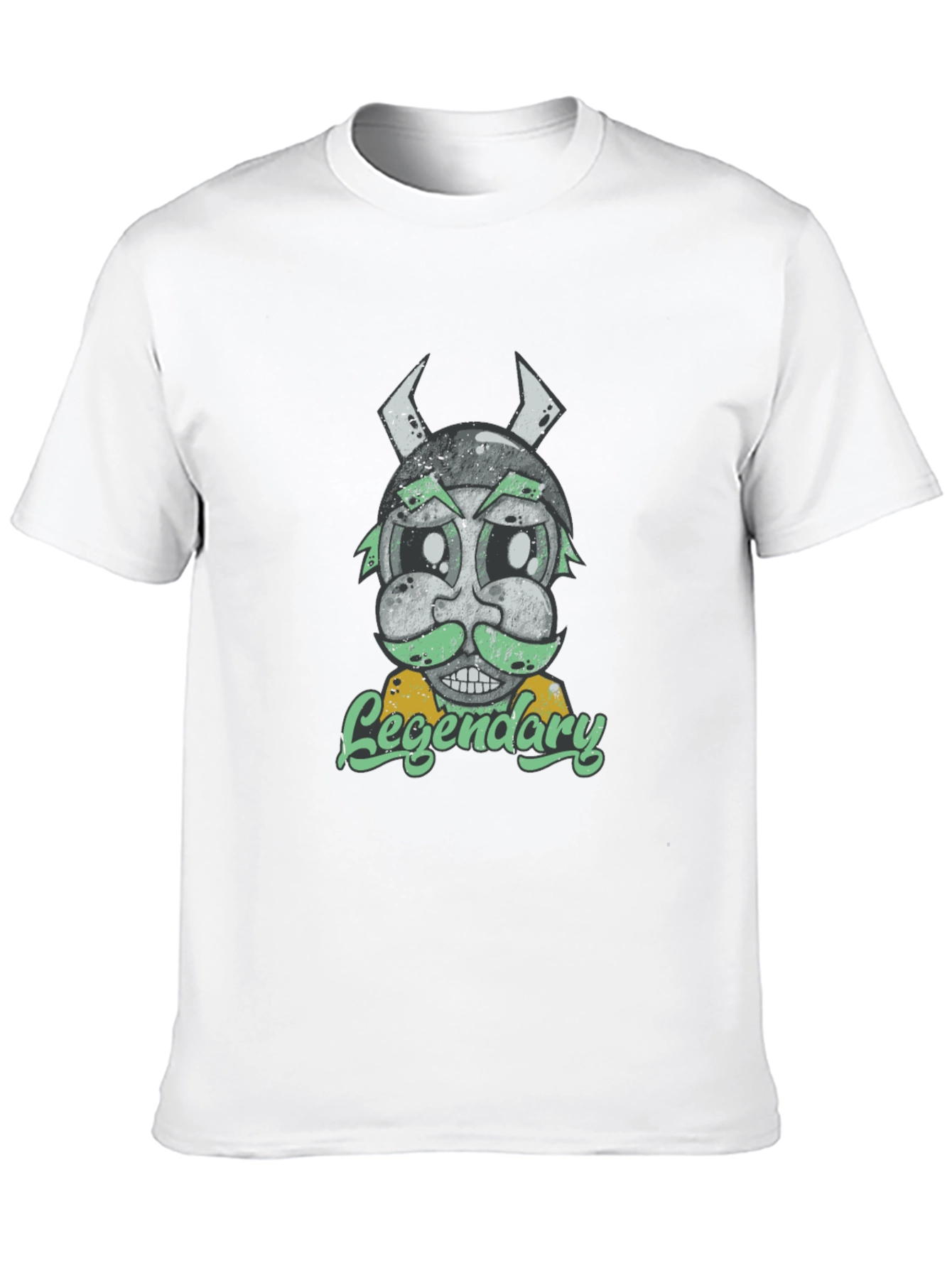Legendary Viking Cartoon Graphic T-Shirt