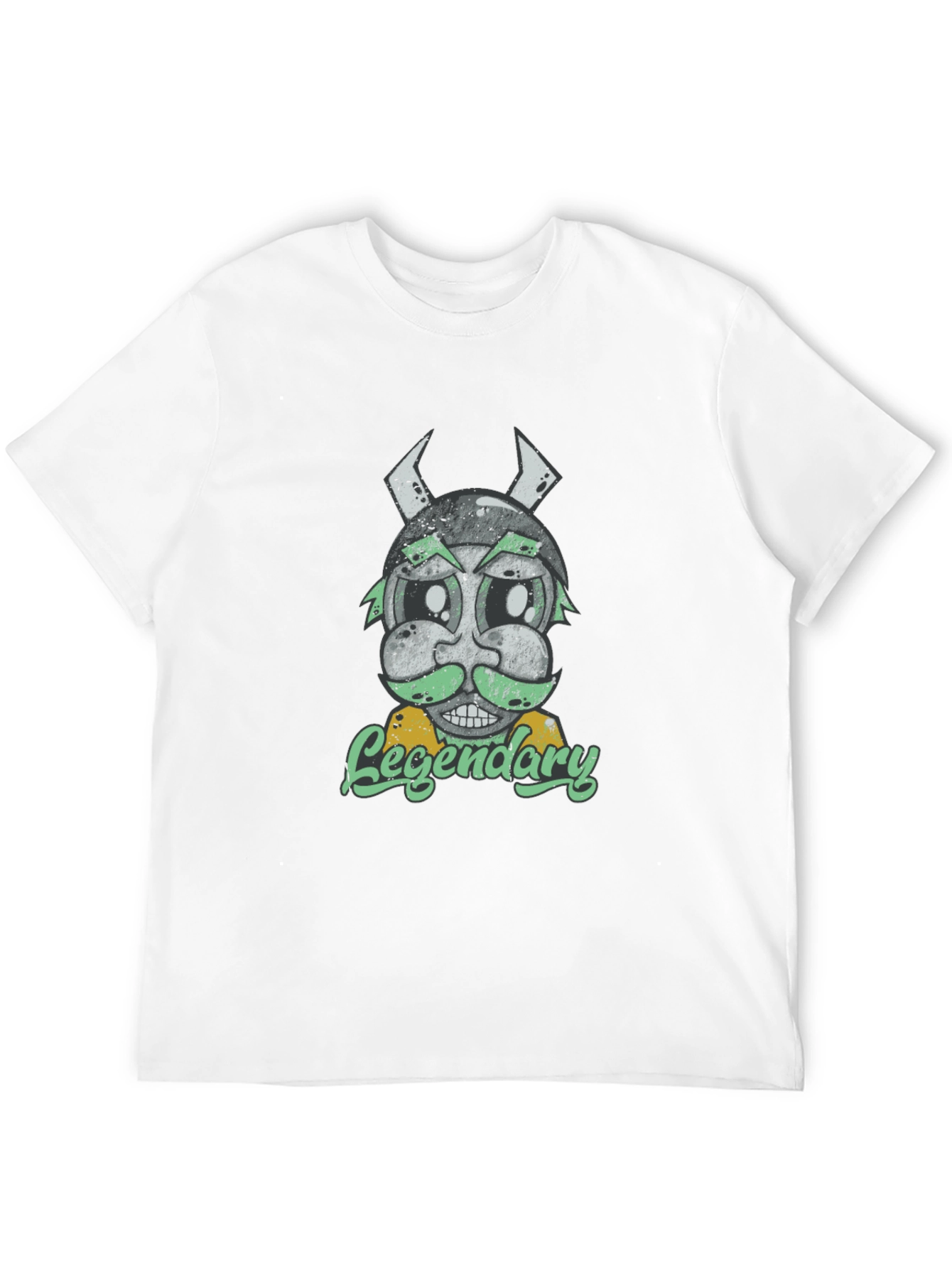 Legendary Viking Cartoon Graphic T-Shirt