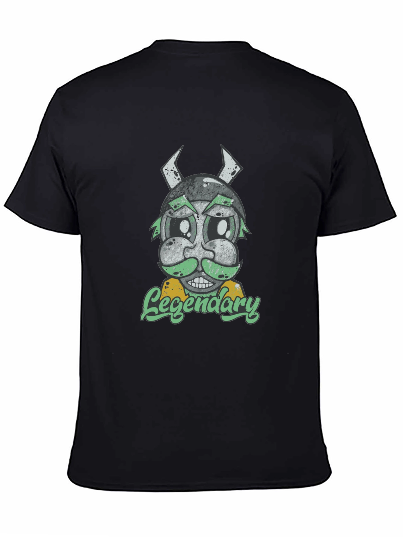 Legendary Viking Cartoon Graphic T-Shirt