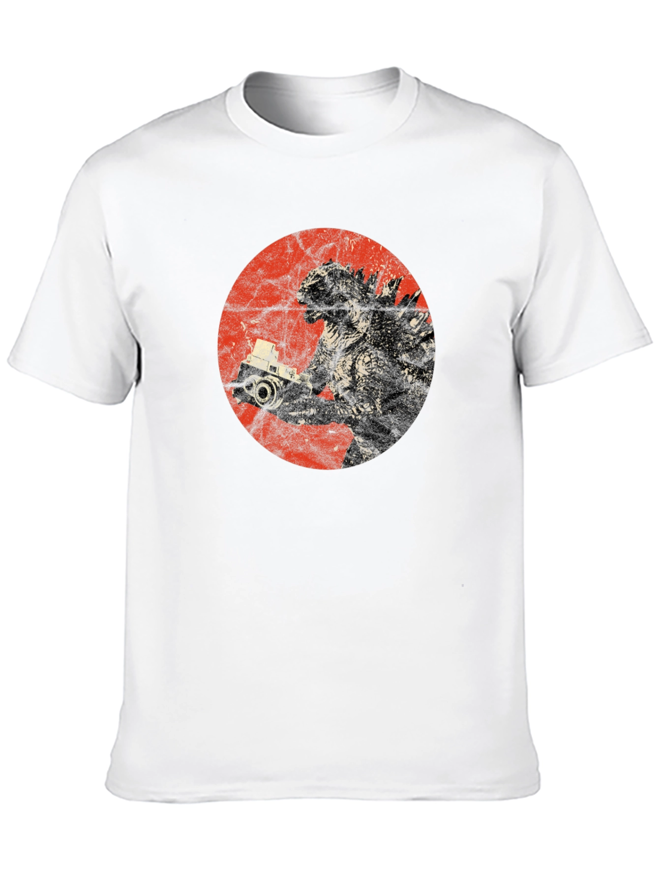 Godzilla Camera T-Shirt - Unique Graphic Tee