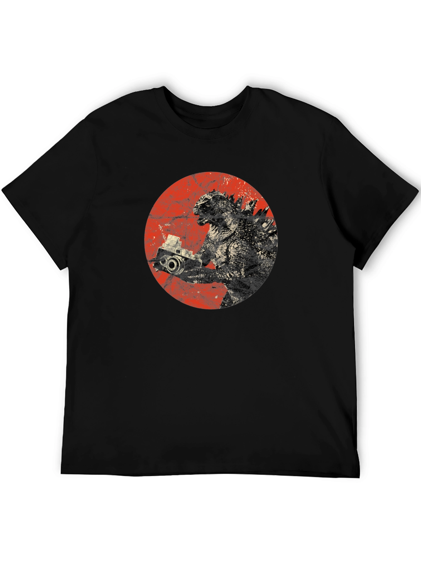 Godzilla Camera T-Shirt - Unique Graphic Tee