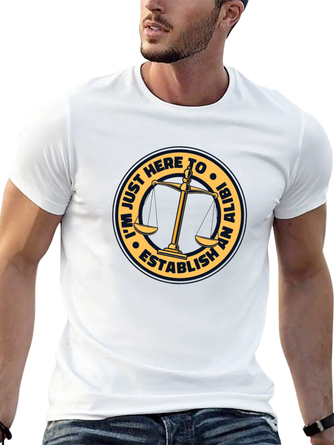 Establish An Alibi T-Shirt - Funny Law Humor