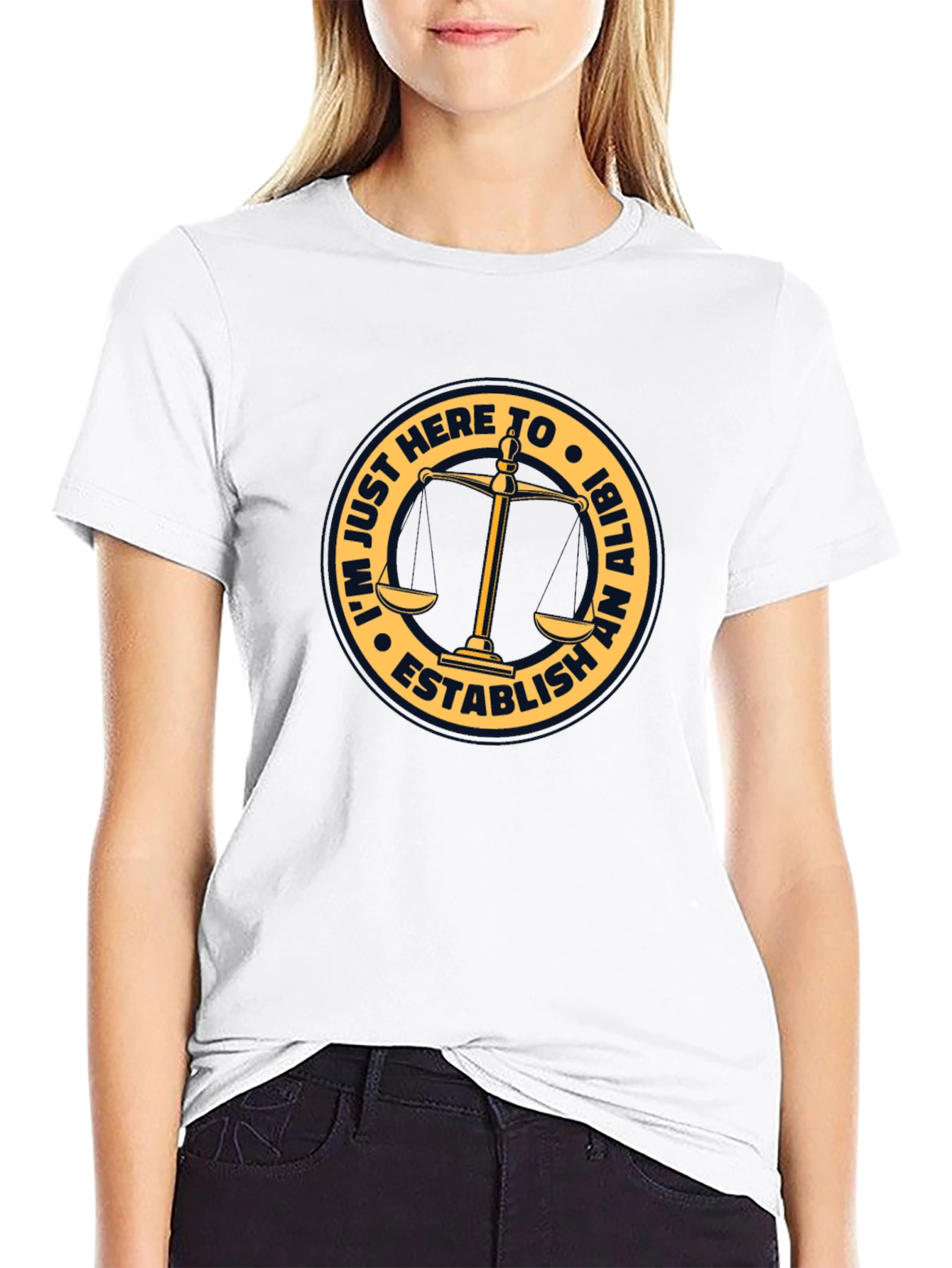 Establish An Alibi T-Shirt - Funny Law Humor
