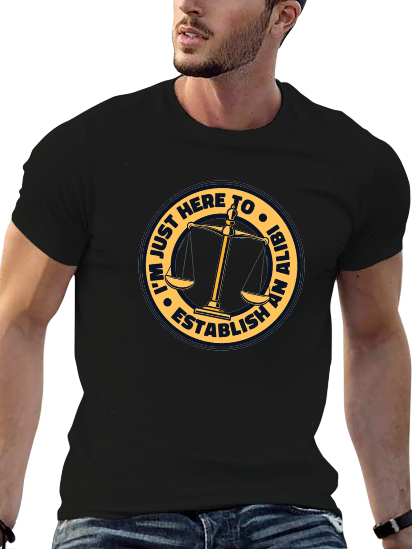 Establish An Alibi T-Shirt - Funny Law Humor