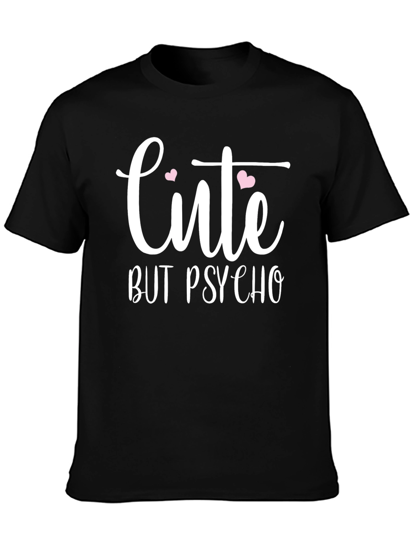 Cute But Psycho Graphic Tee - Black