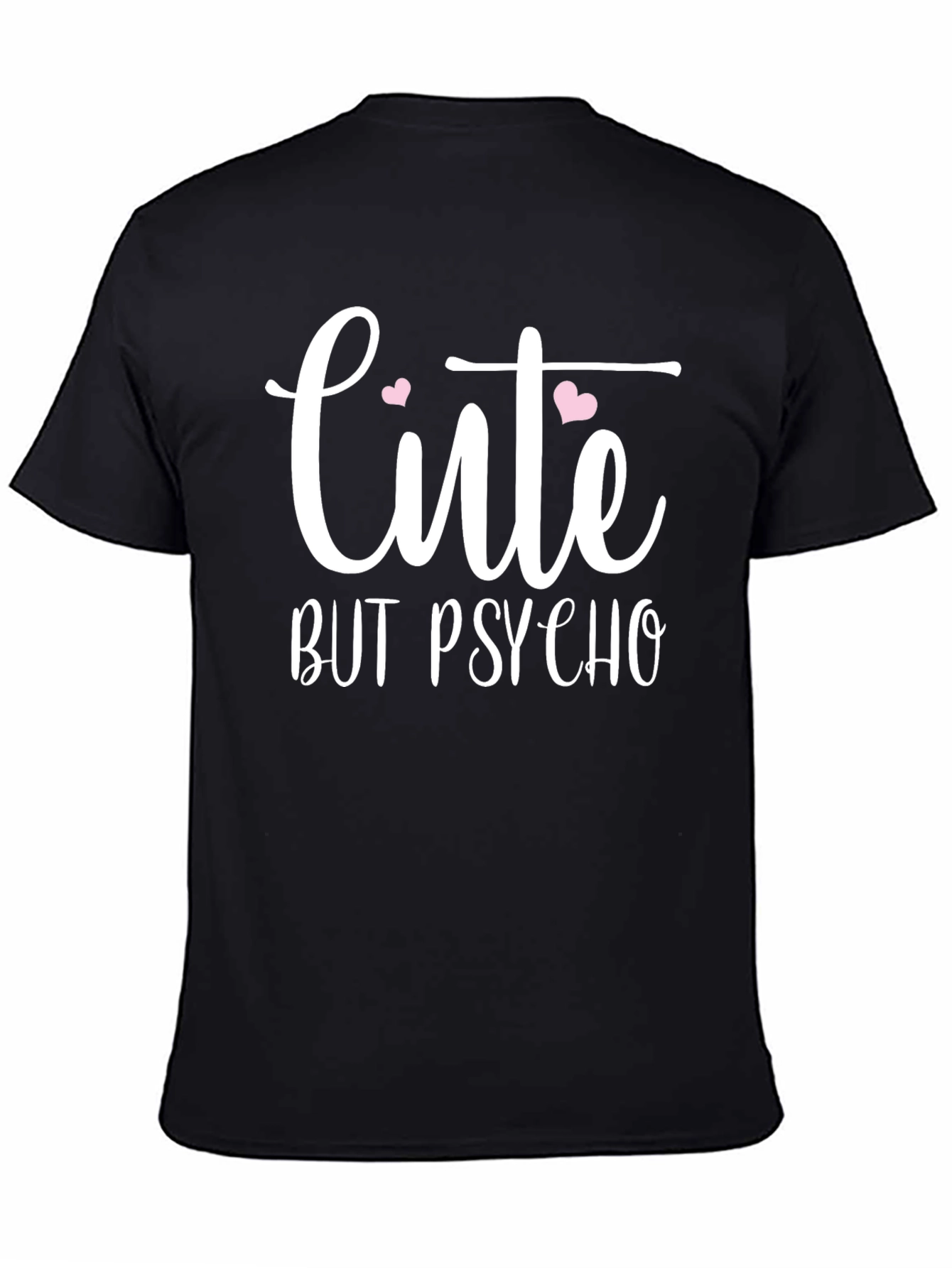 Cute But Psycho Graphic Tee - Black