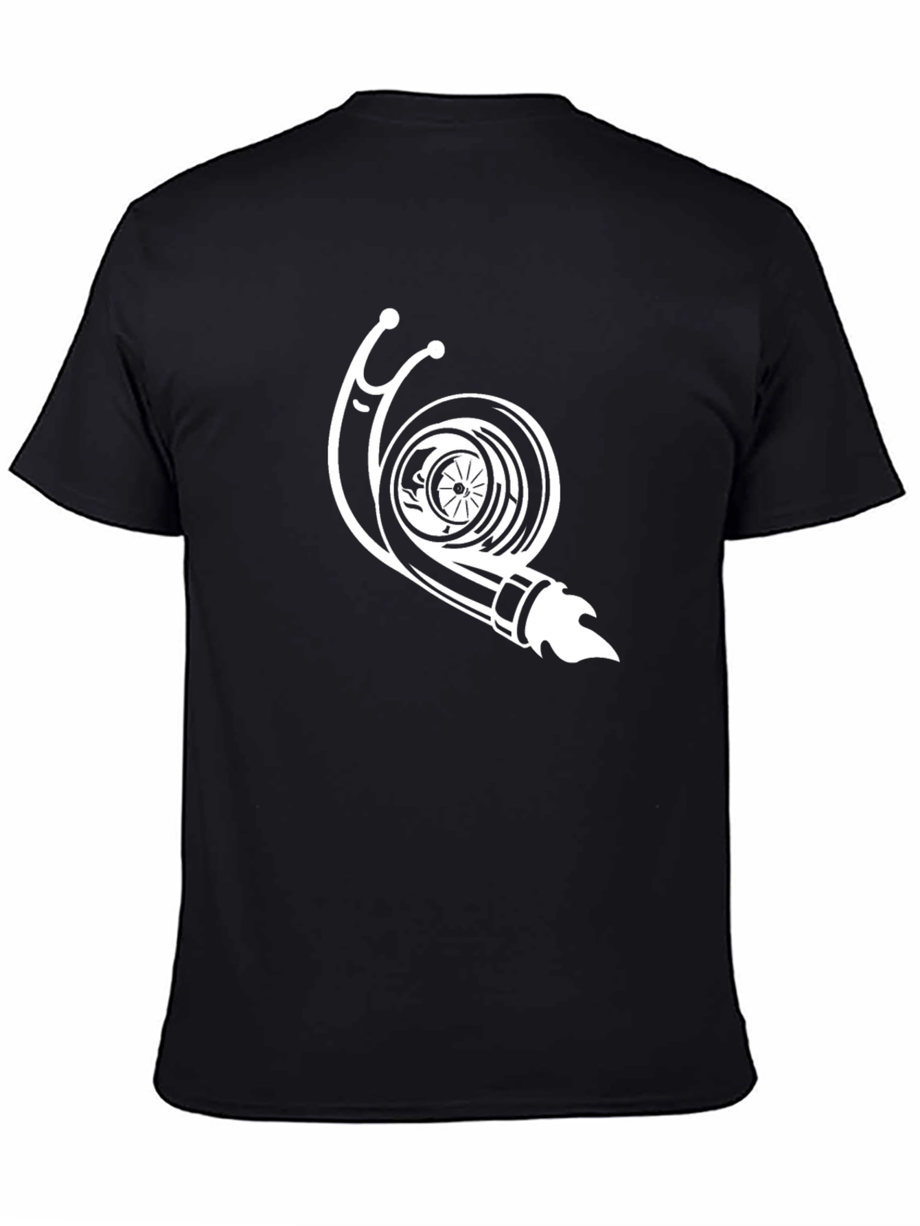 Turbo Snail Graphic Tee - Black Cotton T-Shirt