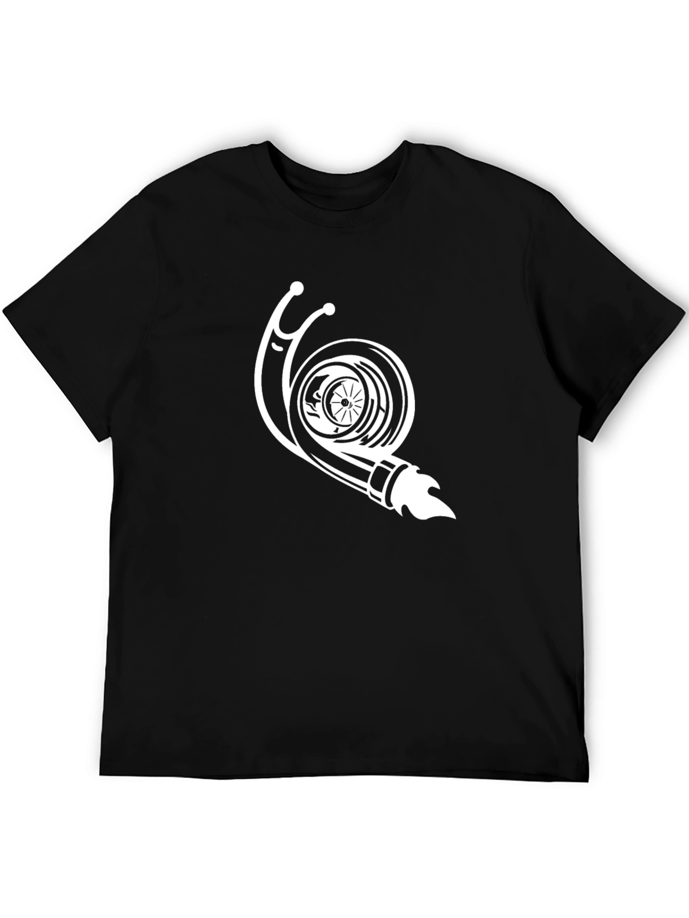 Turbo Snail Graphic Tee - Black Cotton T-Shirt