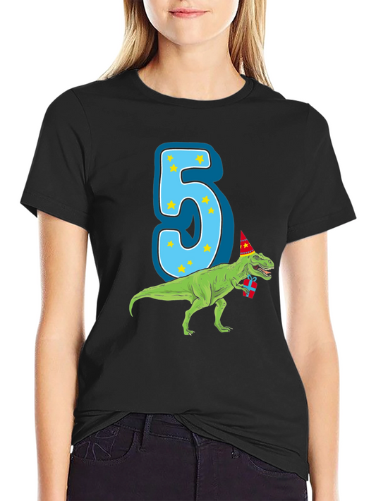 Dinosaur 5th Birthday T-Shirt
