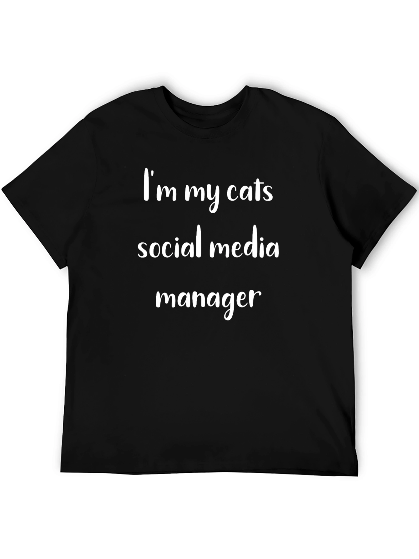 Cat Social Media Manager Graphic Tee