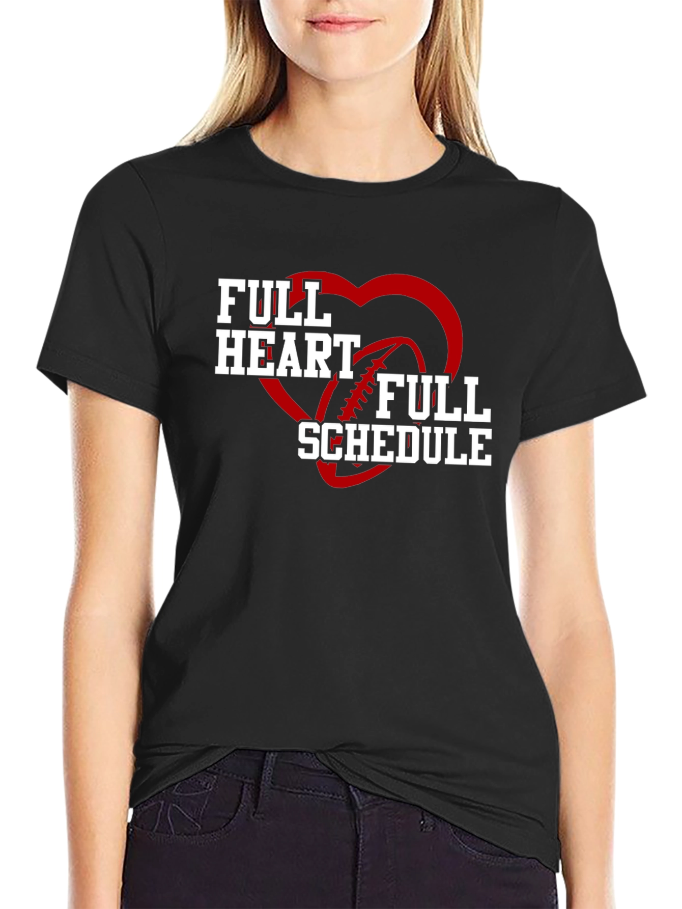 Full Heart Full Schedule Graphic T-Shirt