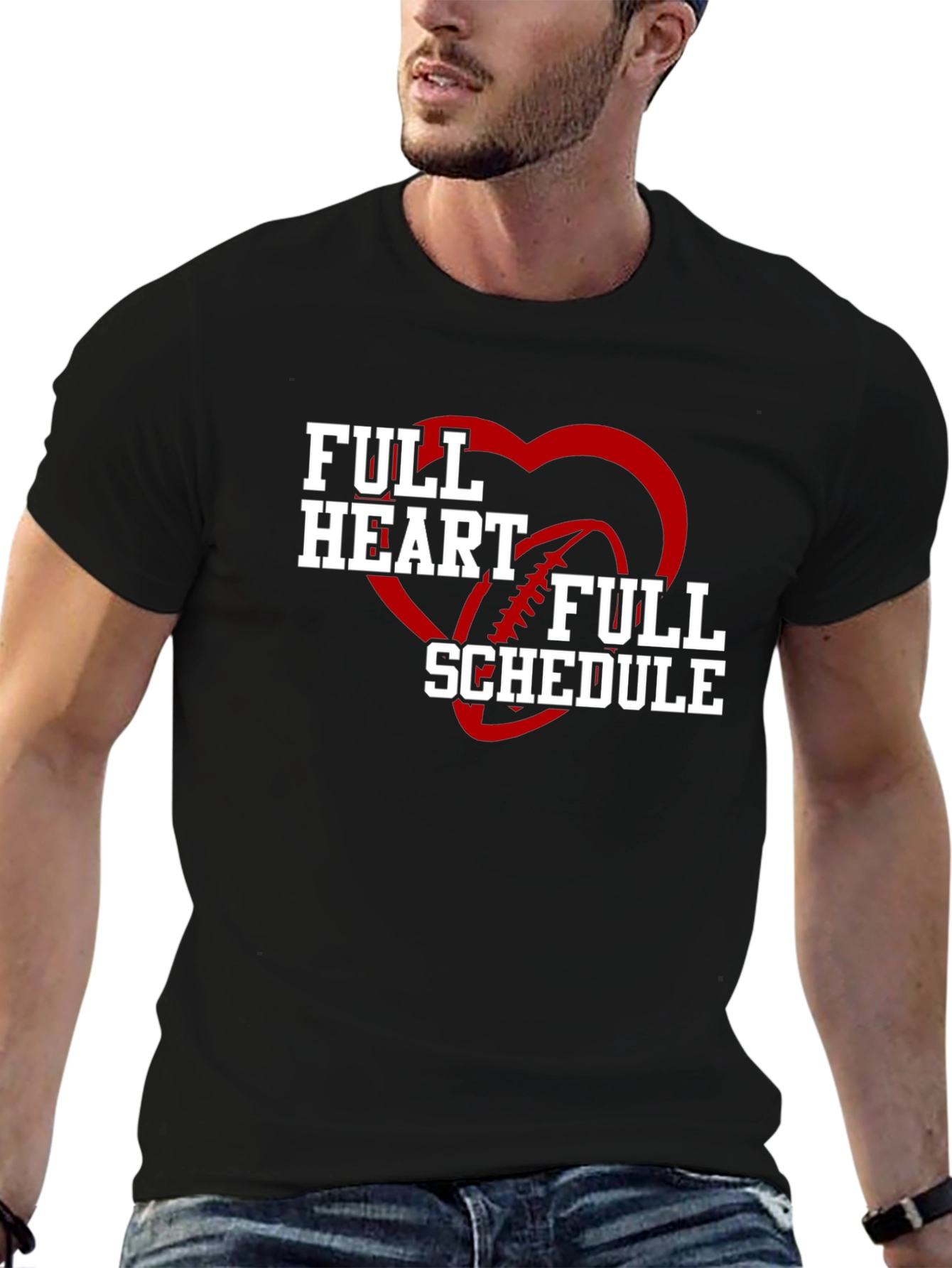 Full Heart Full Schedule Graphic T-Shirt