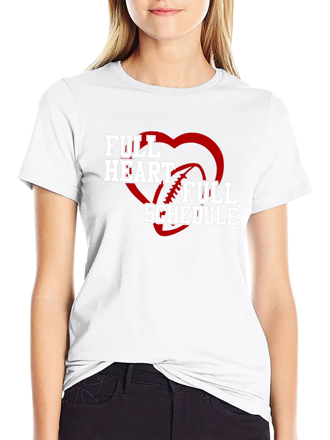 Full Heart Full Schedule Graphic T-Shirt