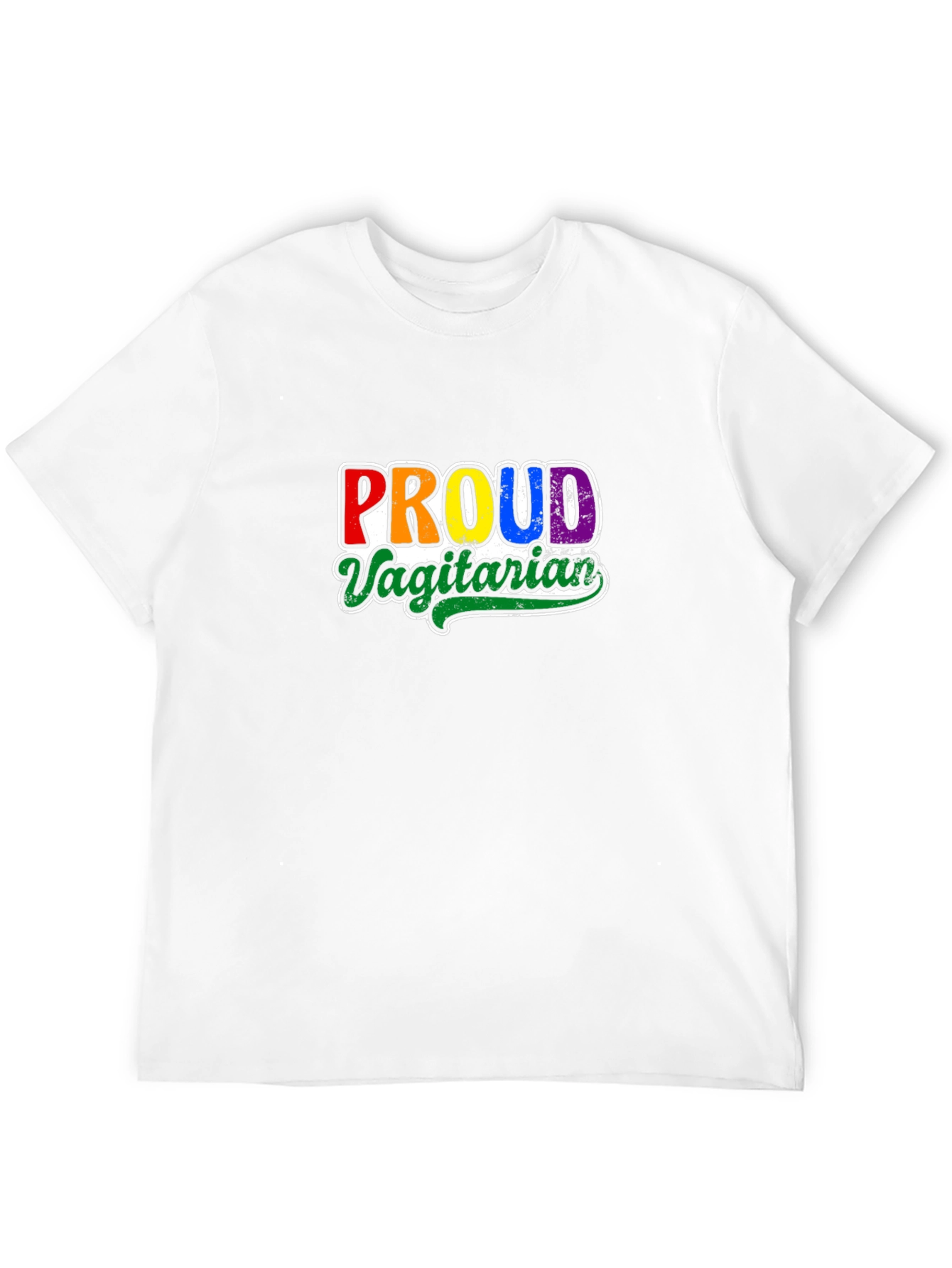 Proud Vagitarian T-Shirt - LGBTQ+ Vegan Pride