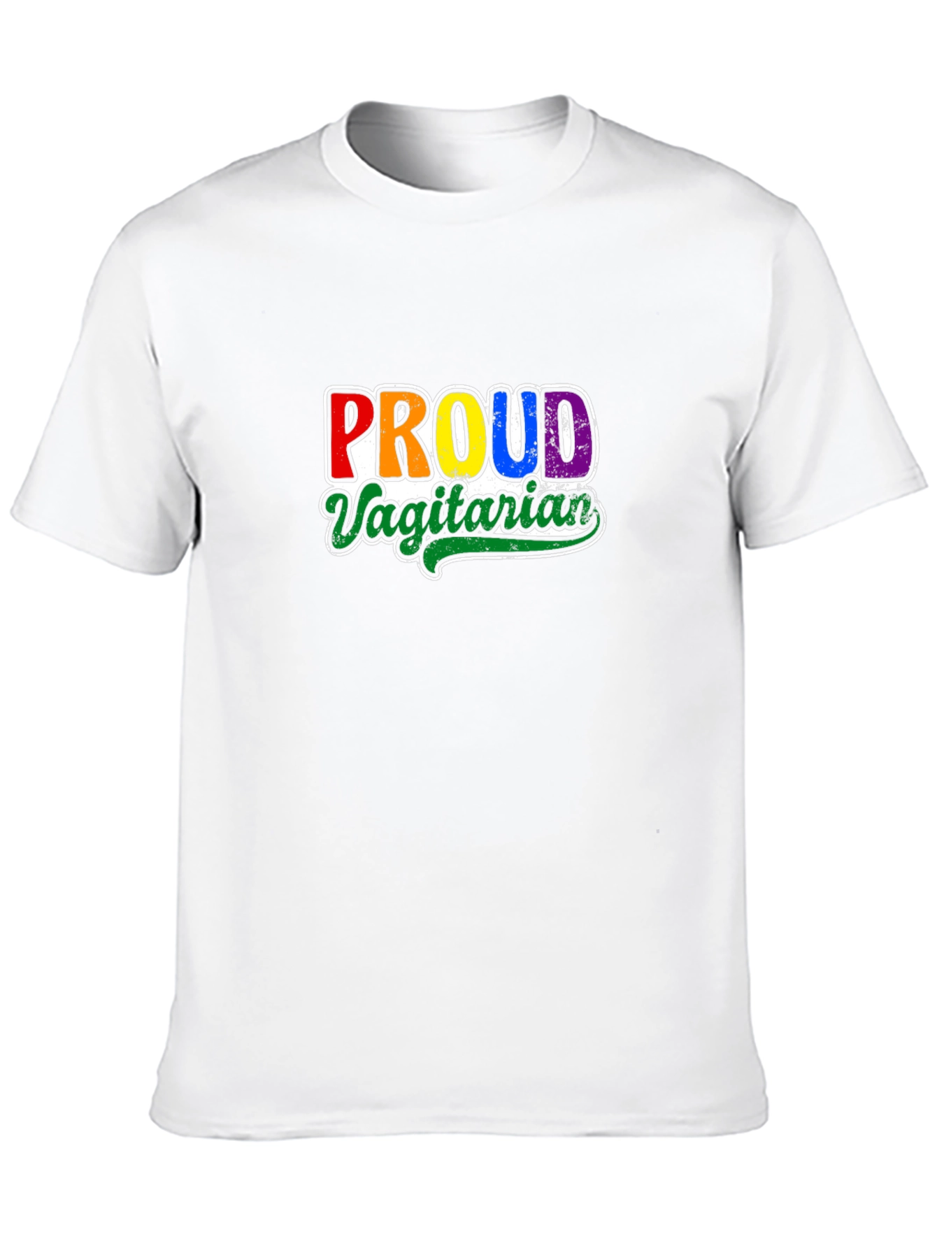 Proud Vagitarian T-Shirt - LGBTQ+ Vegan Pride