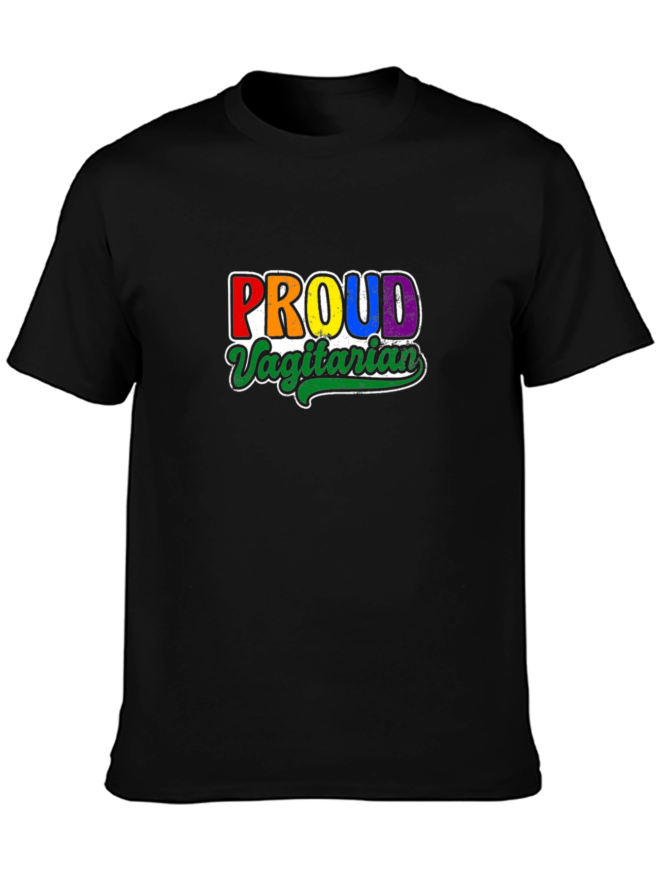 Proud Vagitarian T-Shirt - LGBTQ+ Vegan Pride