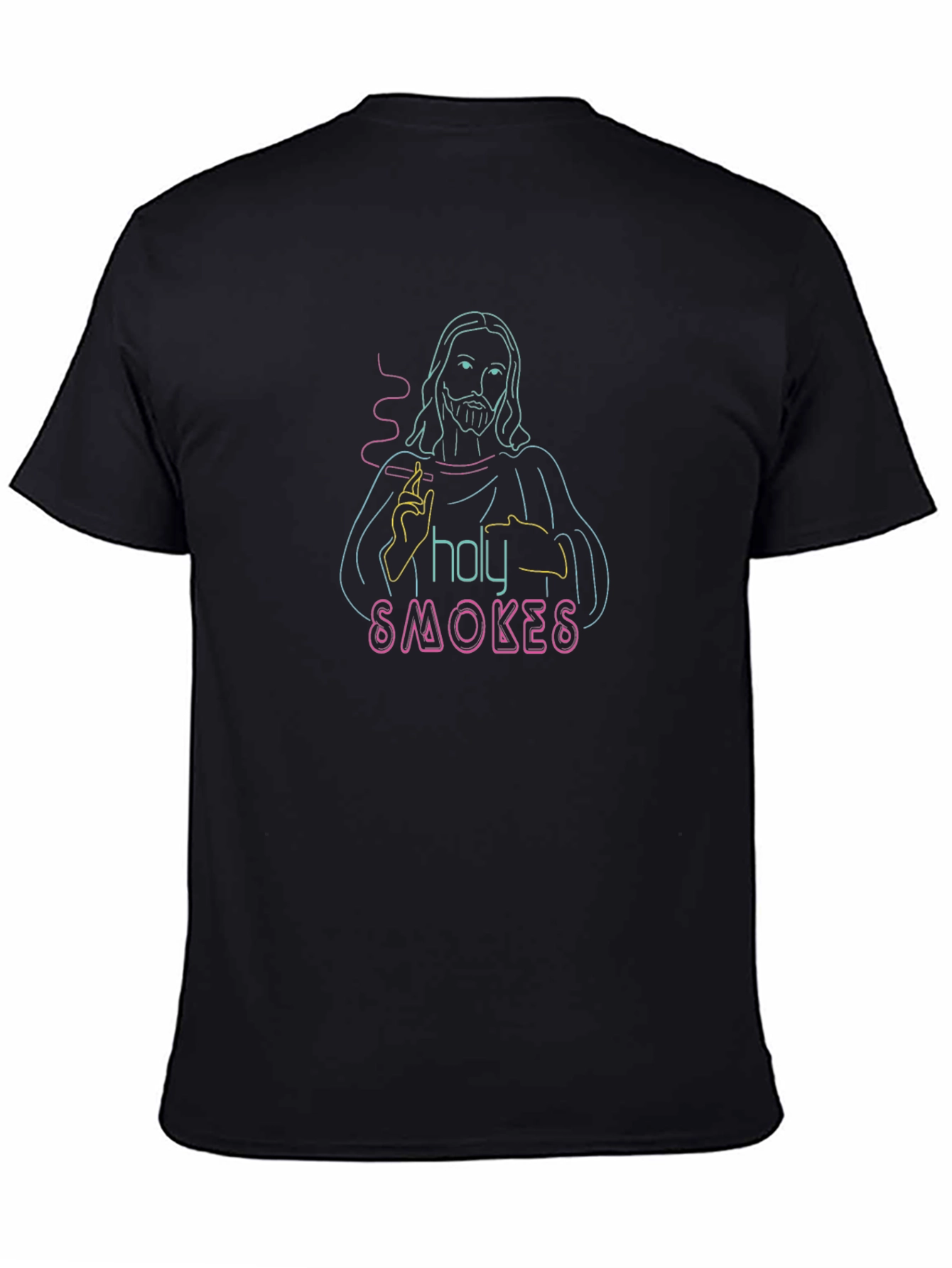 Holy Smokes Graphic Tee - Black Crew Neck