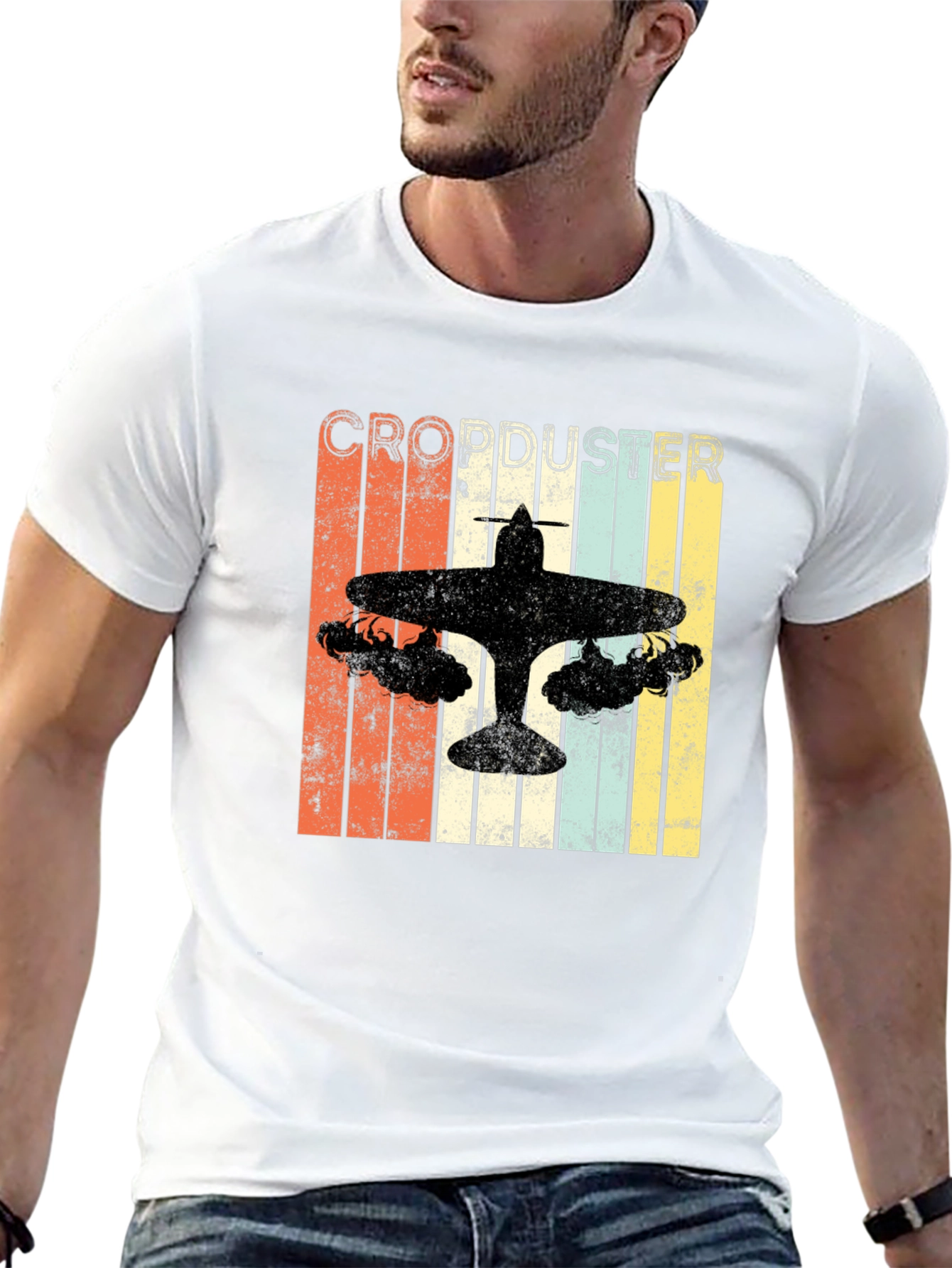 Crop Duster Retro T-Shirt
