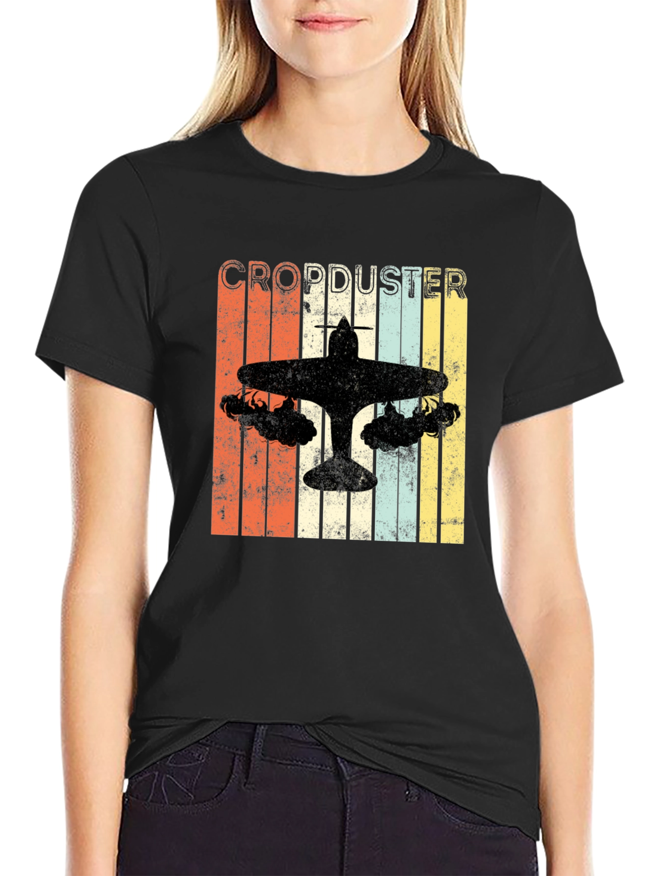 Crop Duster Retro T-Shirt