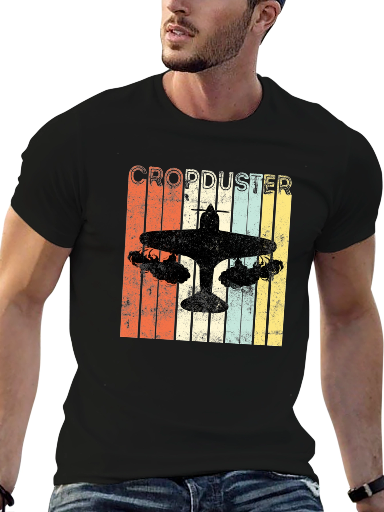 Crop Duster Retro T-Shirt
