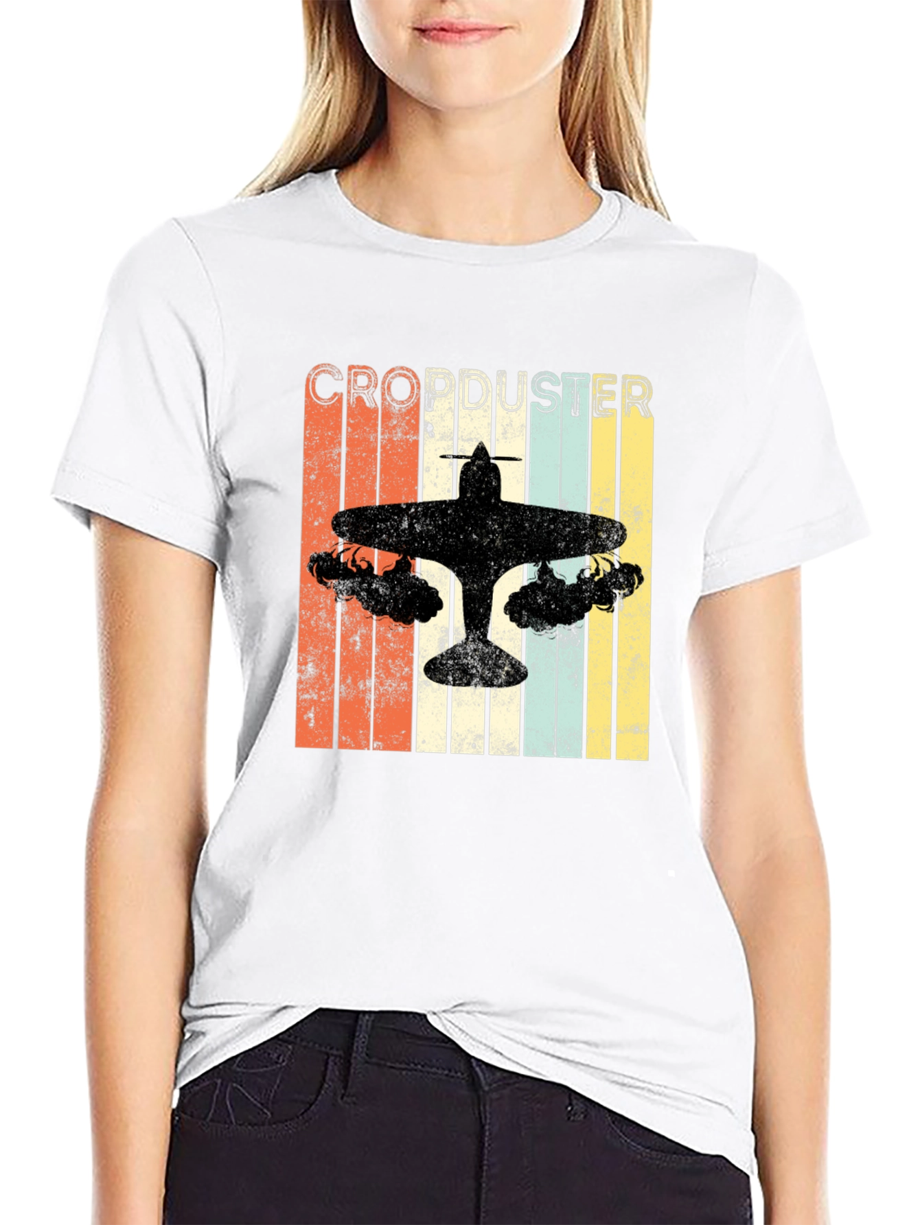 Crop Duster Retro T-Shirt