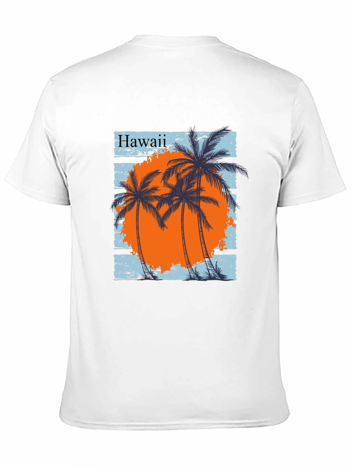 Hawaii Palms Graphic Tee - Black