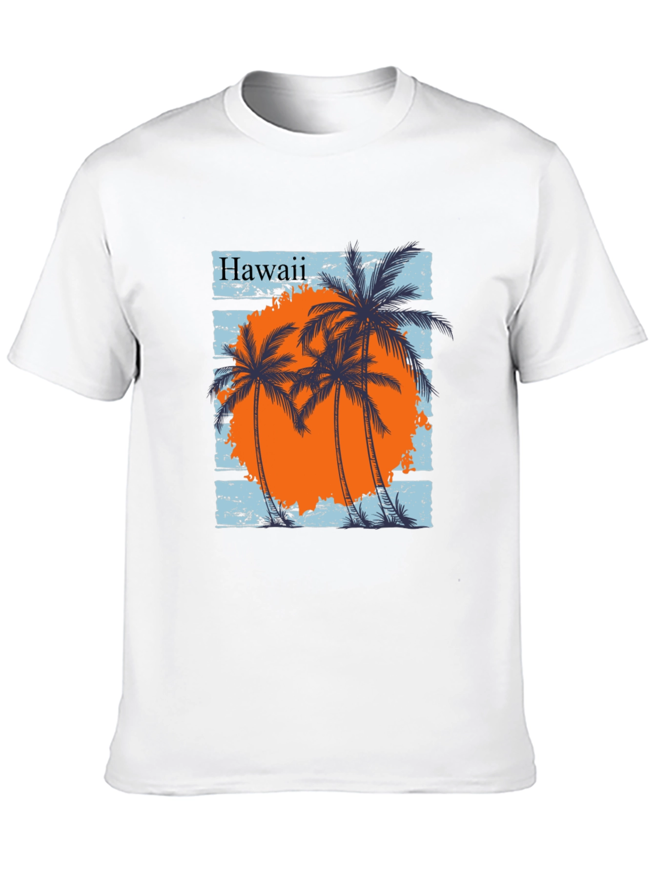 Hawaii Palms Graphic Tee - Black