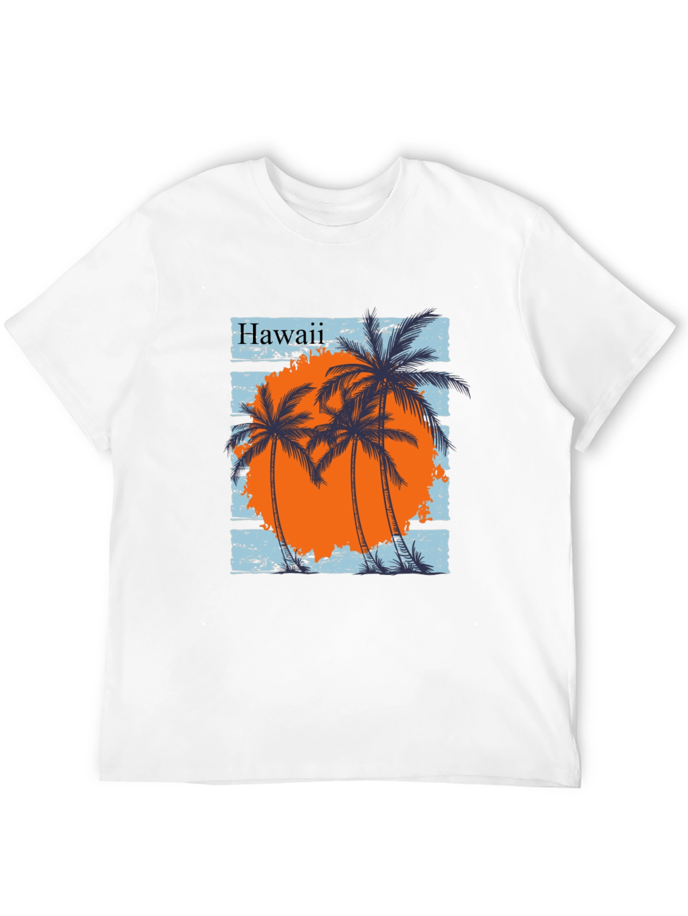Hawaii Palms Graphic Tee - Black