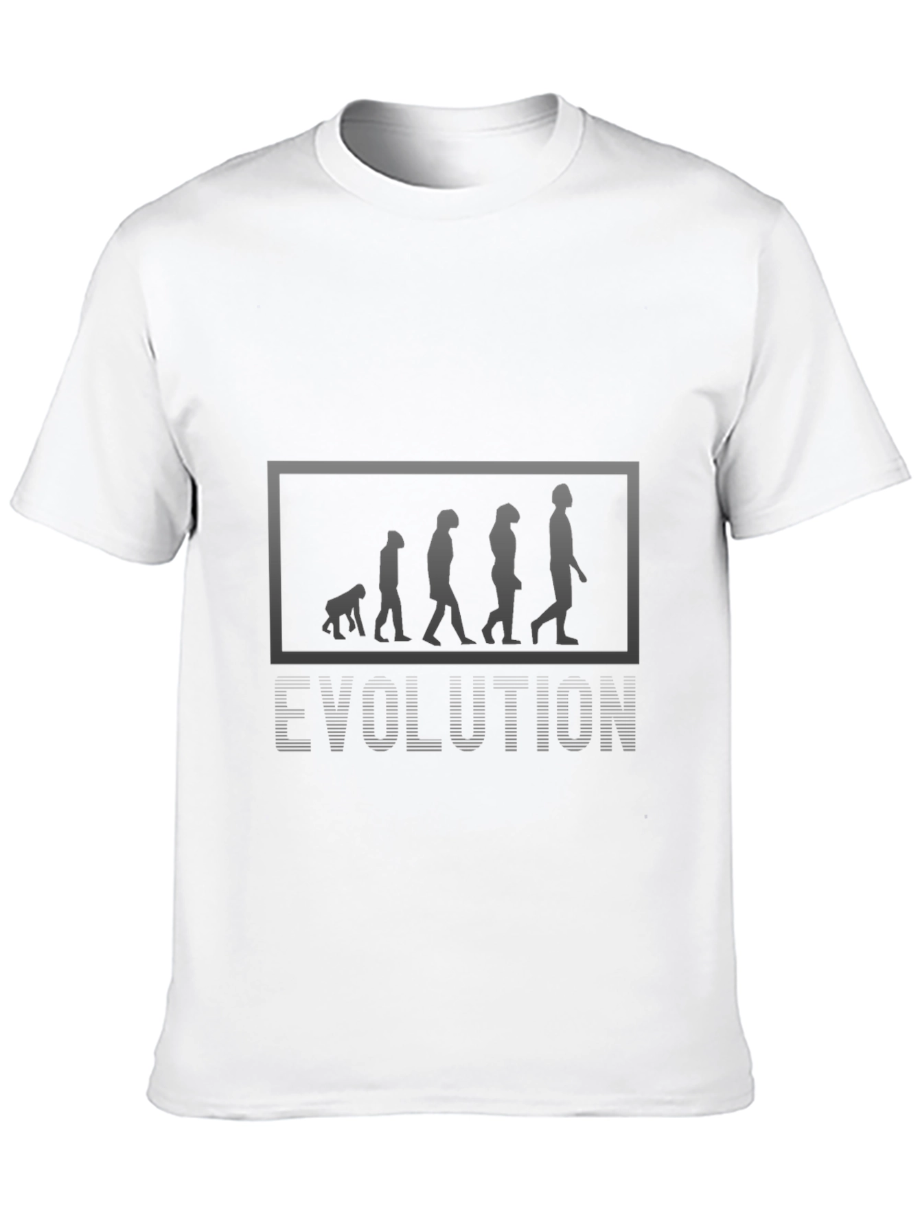 Evolution Graphic Print Black T-Shirt