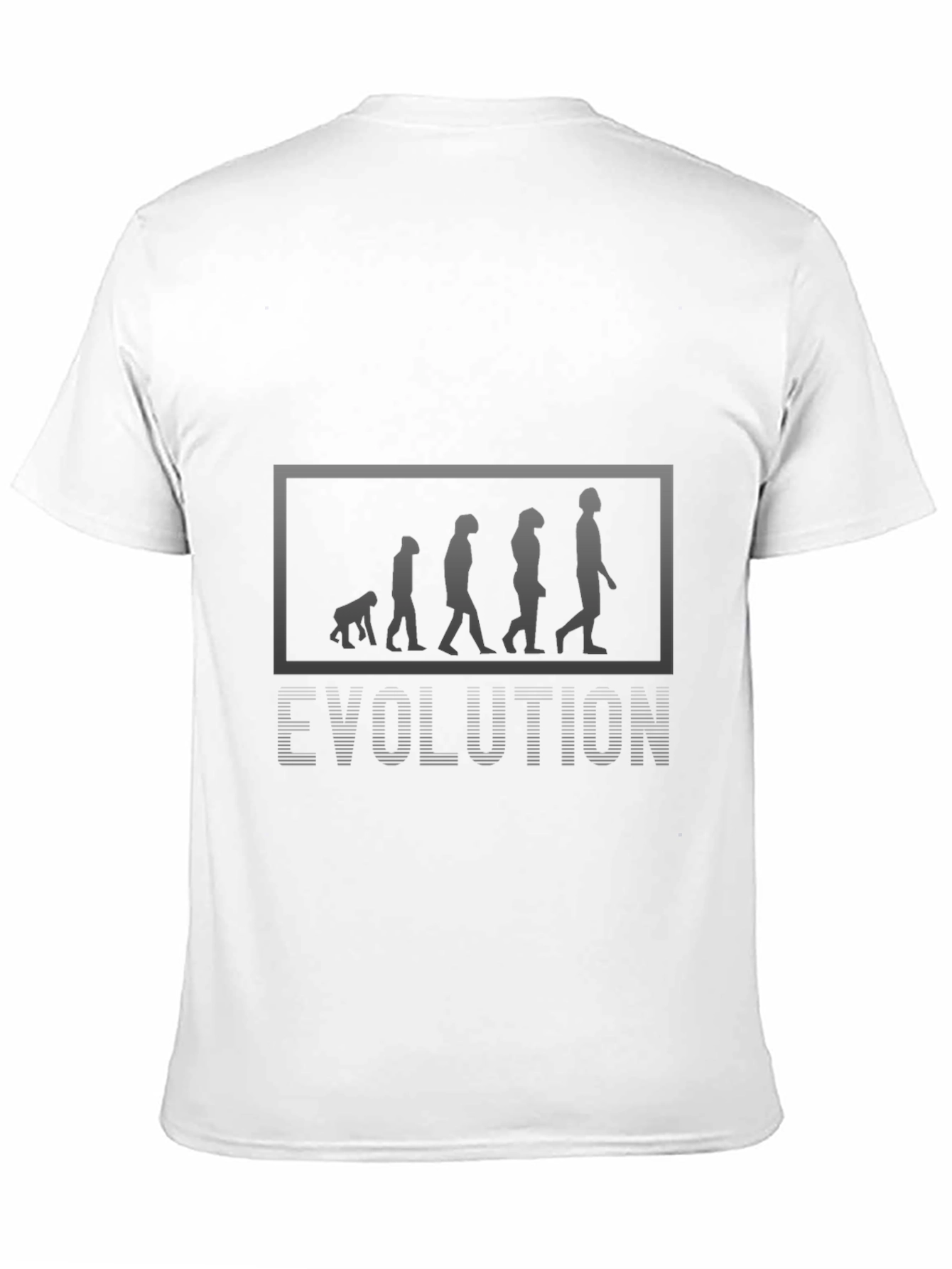 Evolution Graphic Print Black T-Shirt