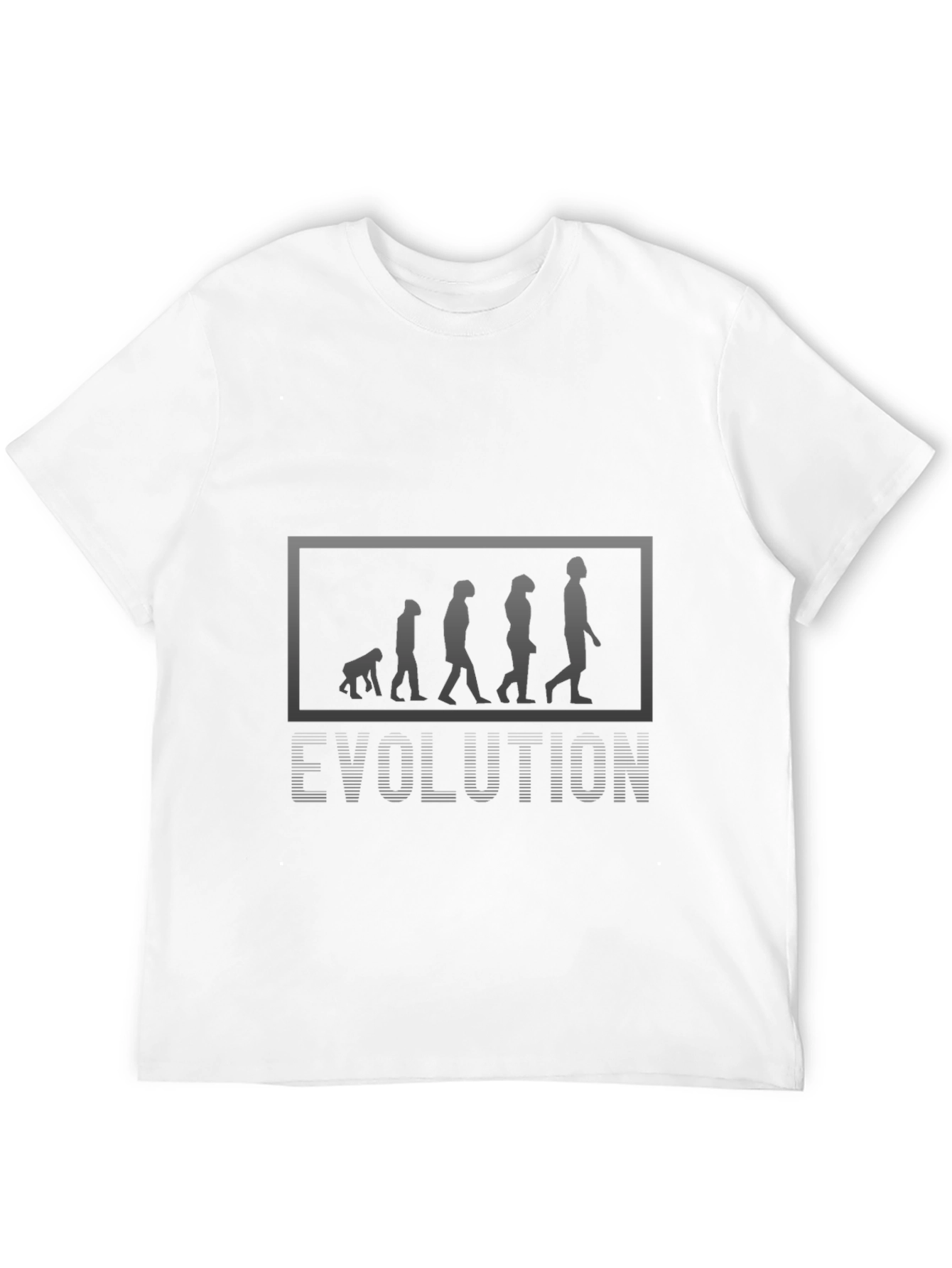 Evolution Graphic Print Black T-Shirt
