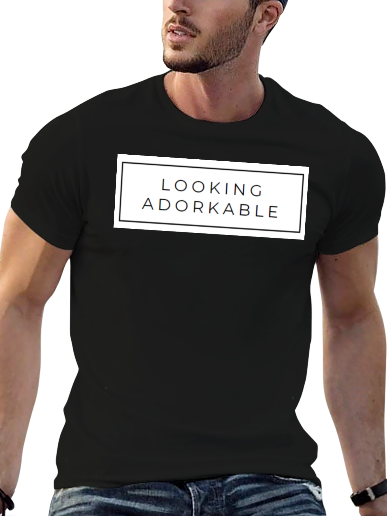 Looking Adorkable Graphic Tee - Black