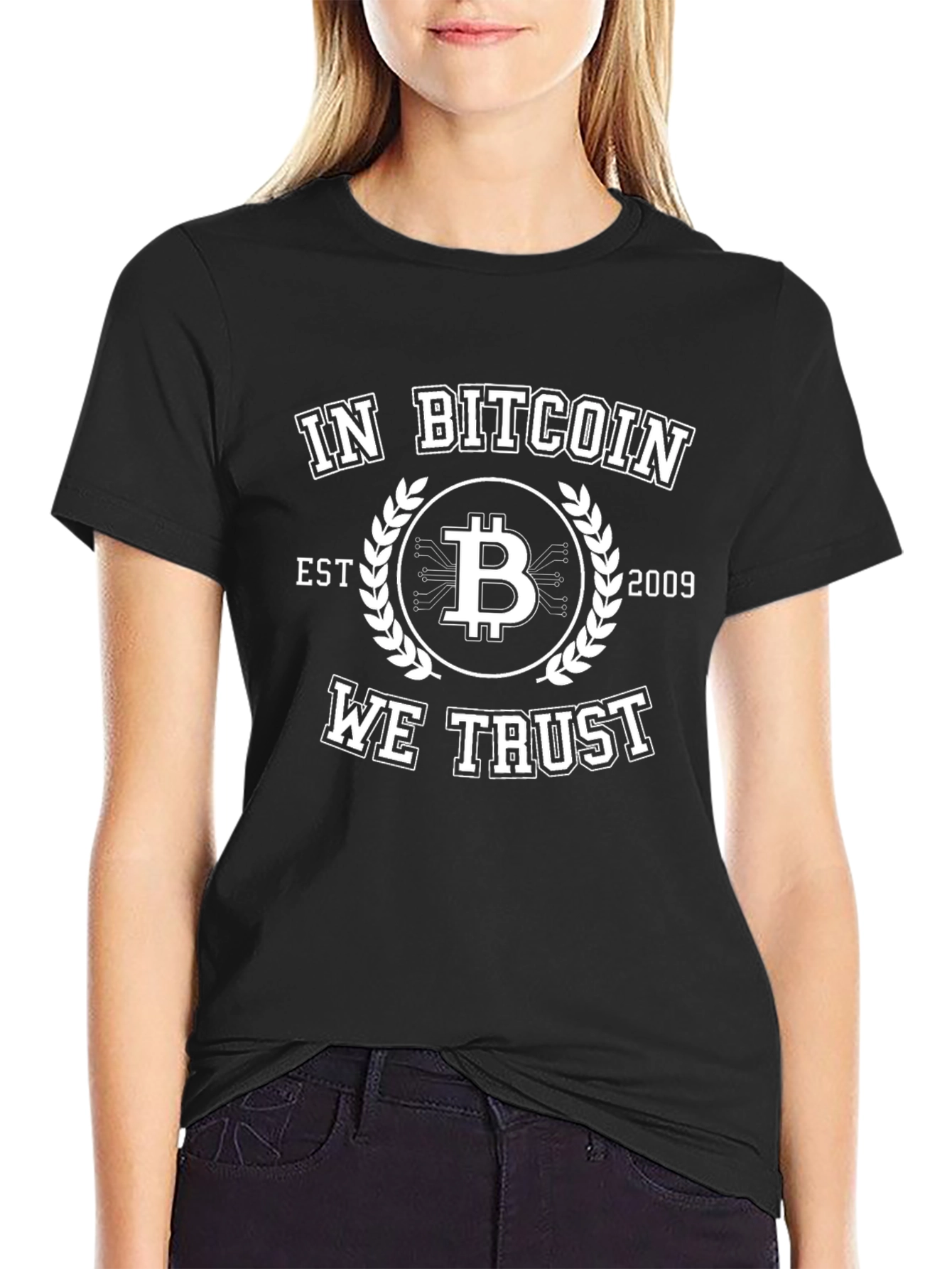 Bitcoin T-Shirt: In Bitcoin We Trust - Black