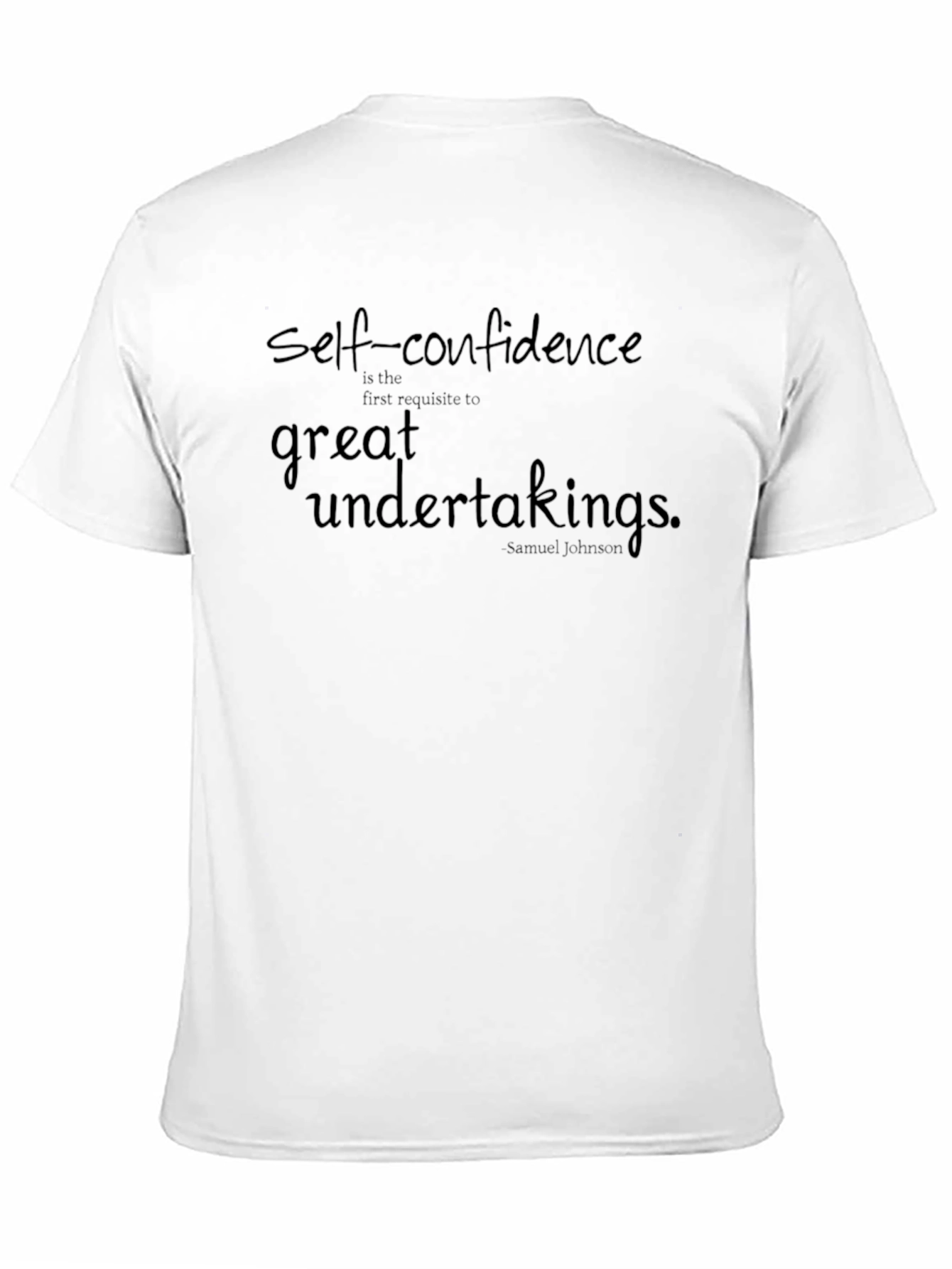 Confidence Quote Tee - Black Casual T-Shirt