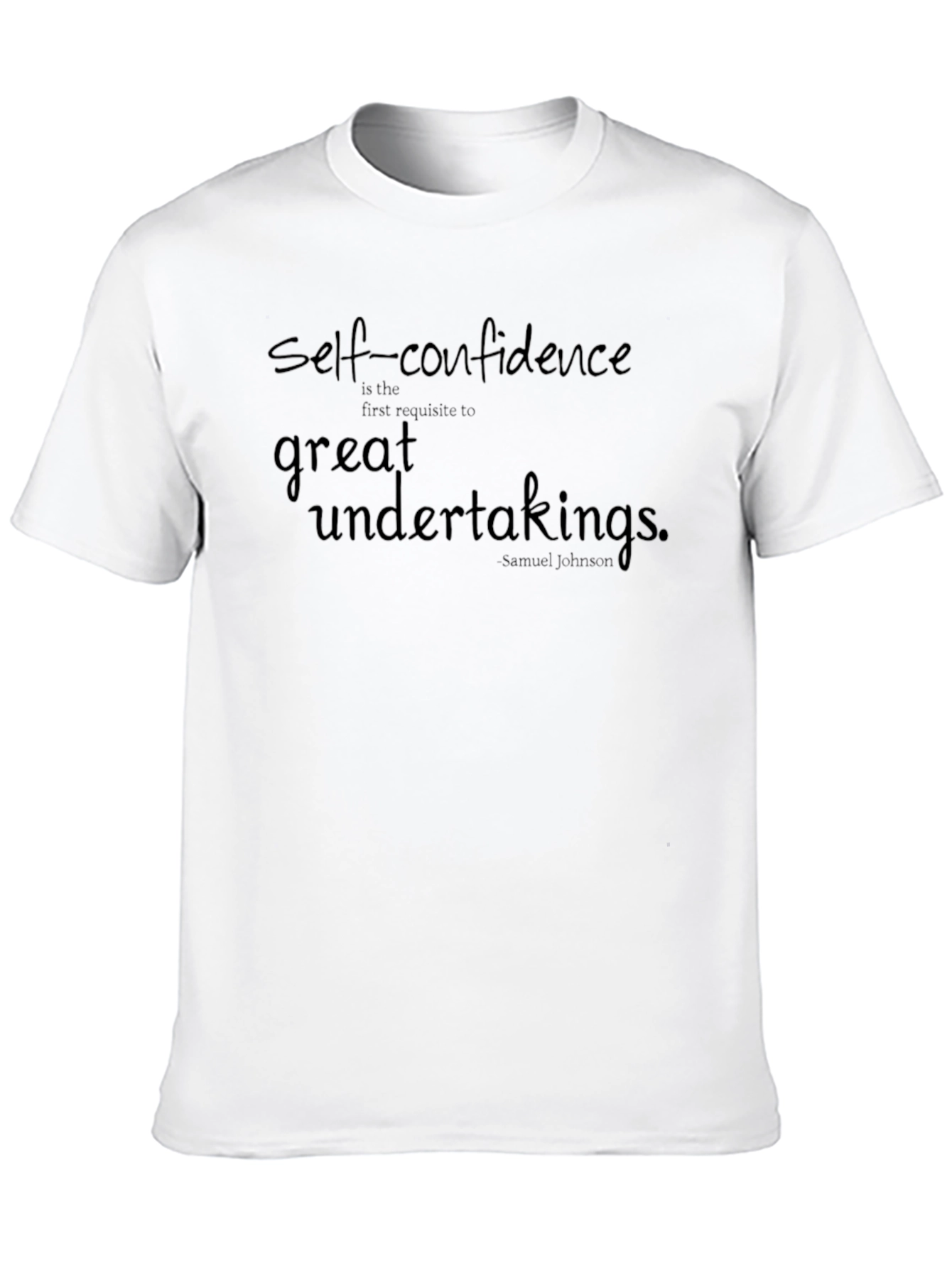 Confidence Quote Tee - Black Casual T-Shirt