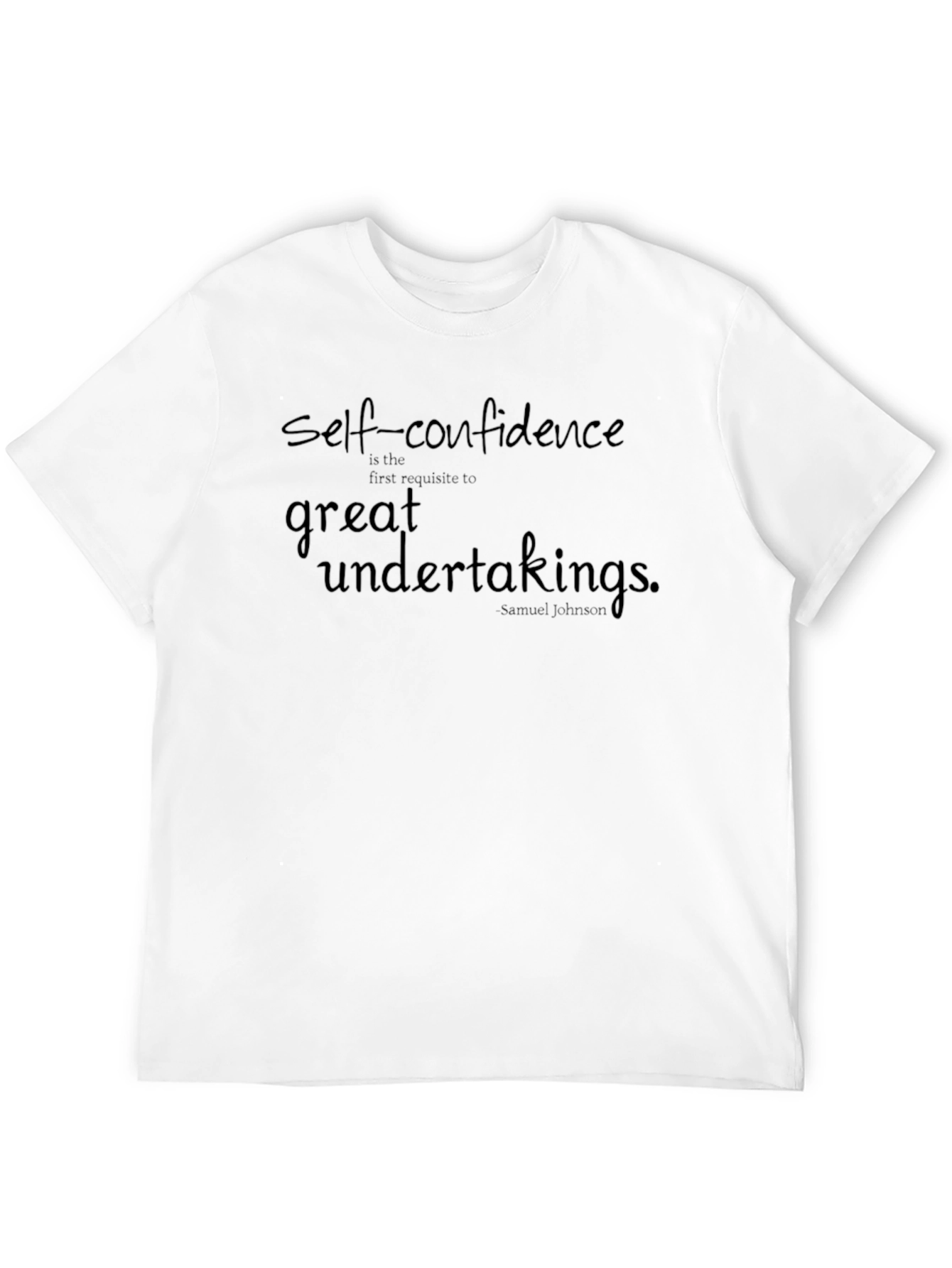 Confidence Quote Tee - Black Casual T-Shirt
