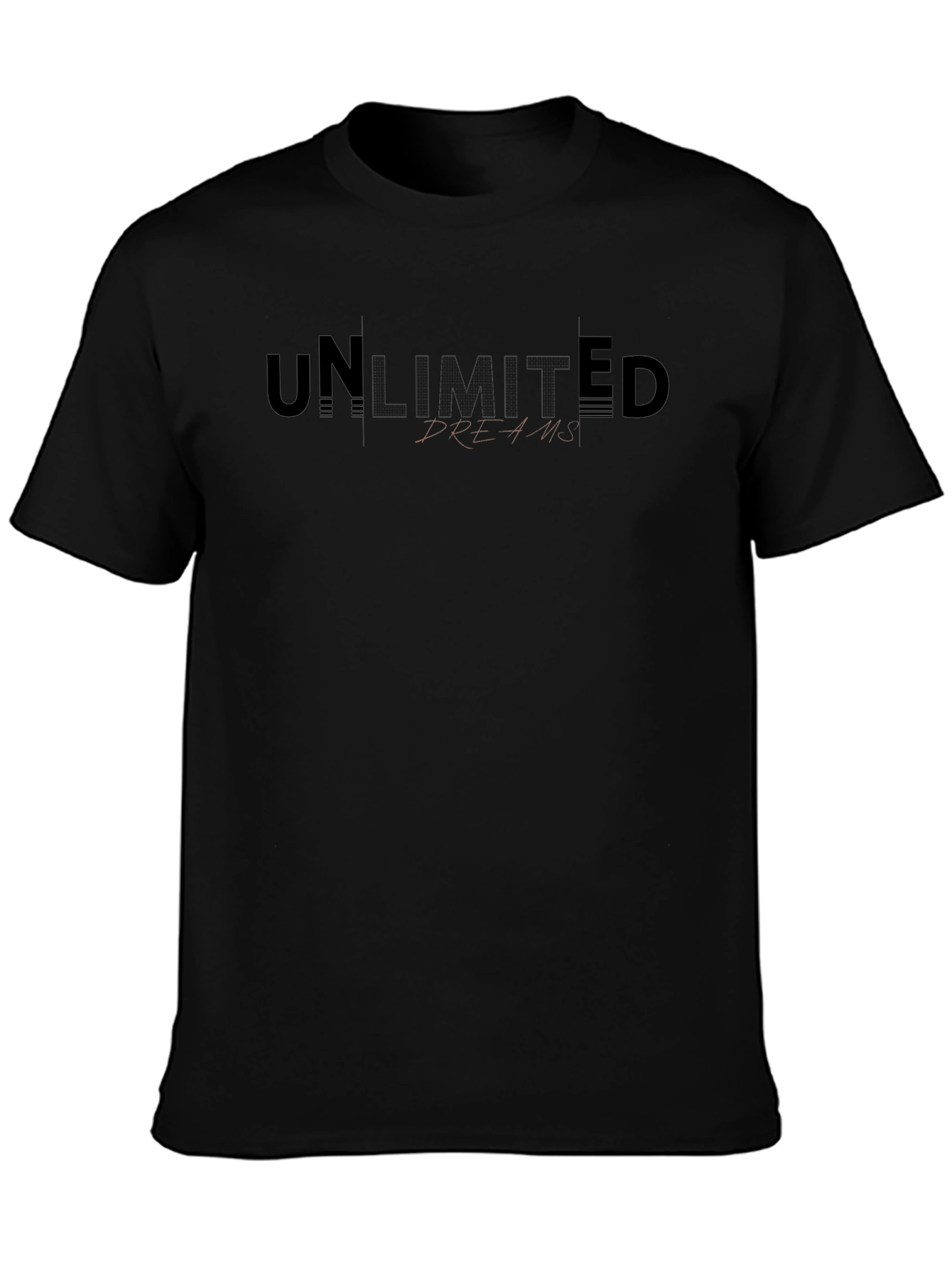 Unlimited Dreams Black Graphic Tee