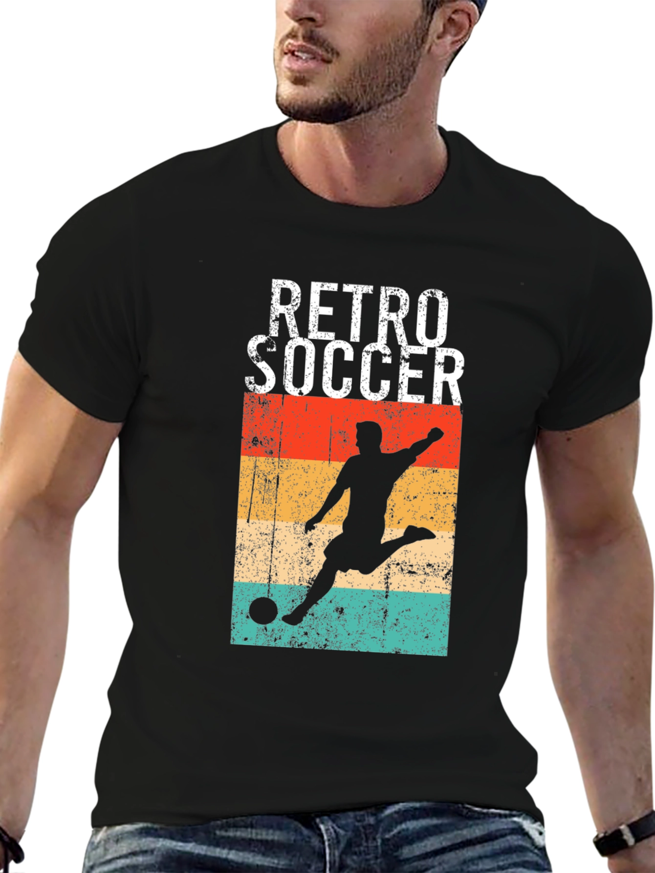 Retro Soccer Graphic T-Shirt