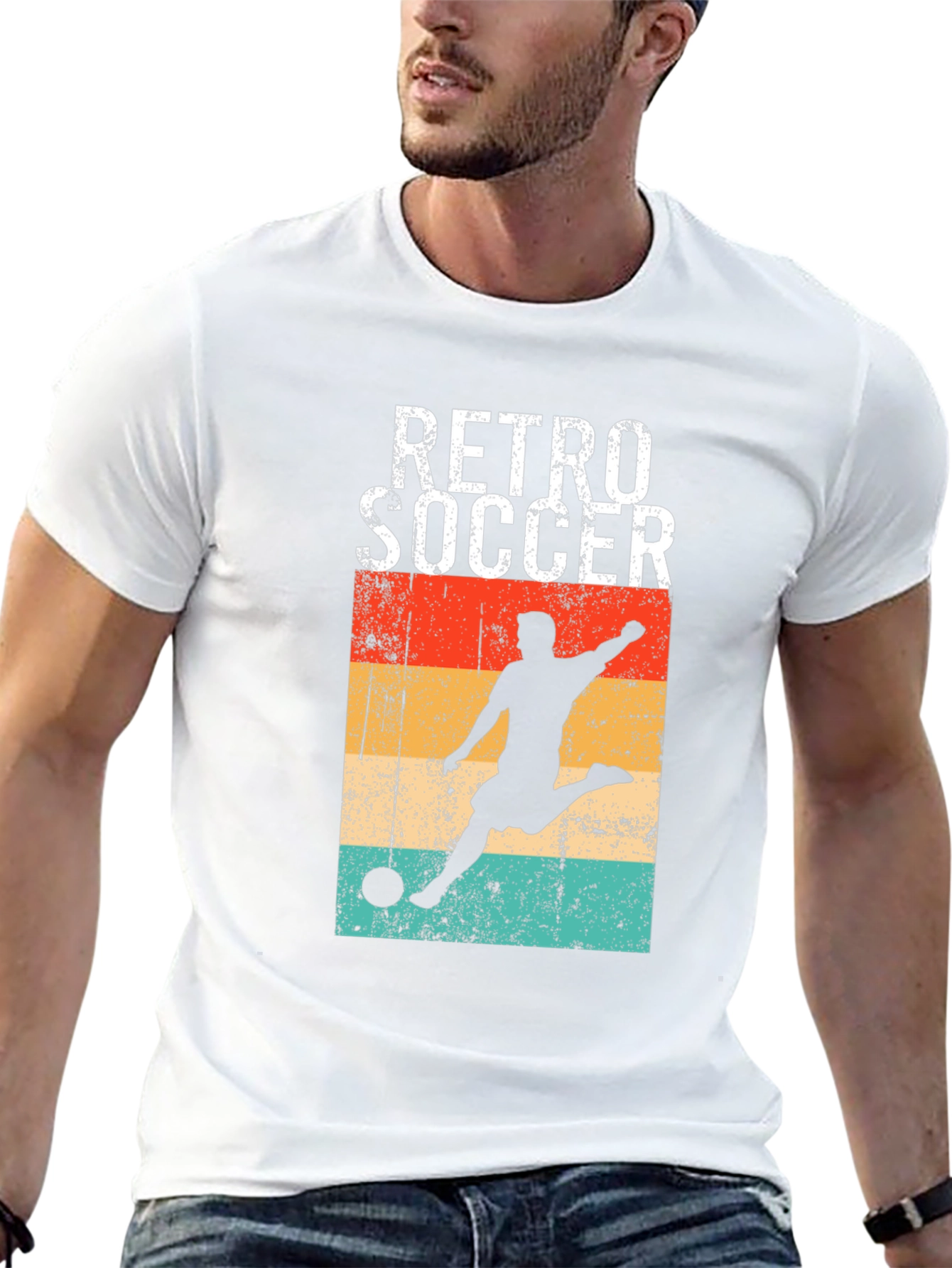 Retro Soccer Graphic T-Shirt