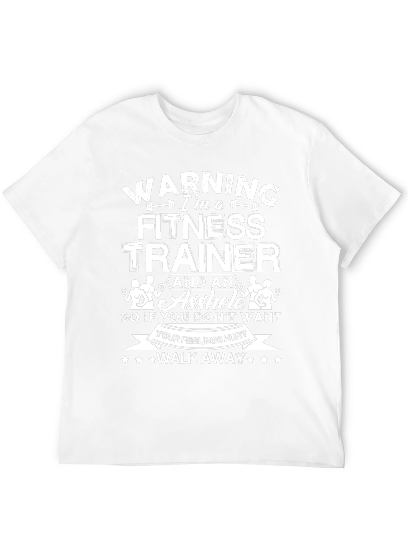 Warning Fitness Trainer Graphic T-Shirt