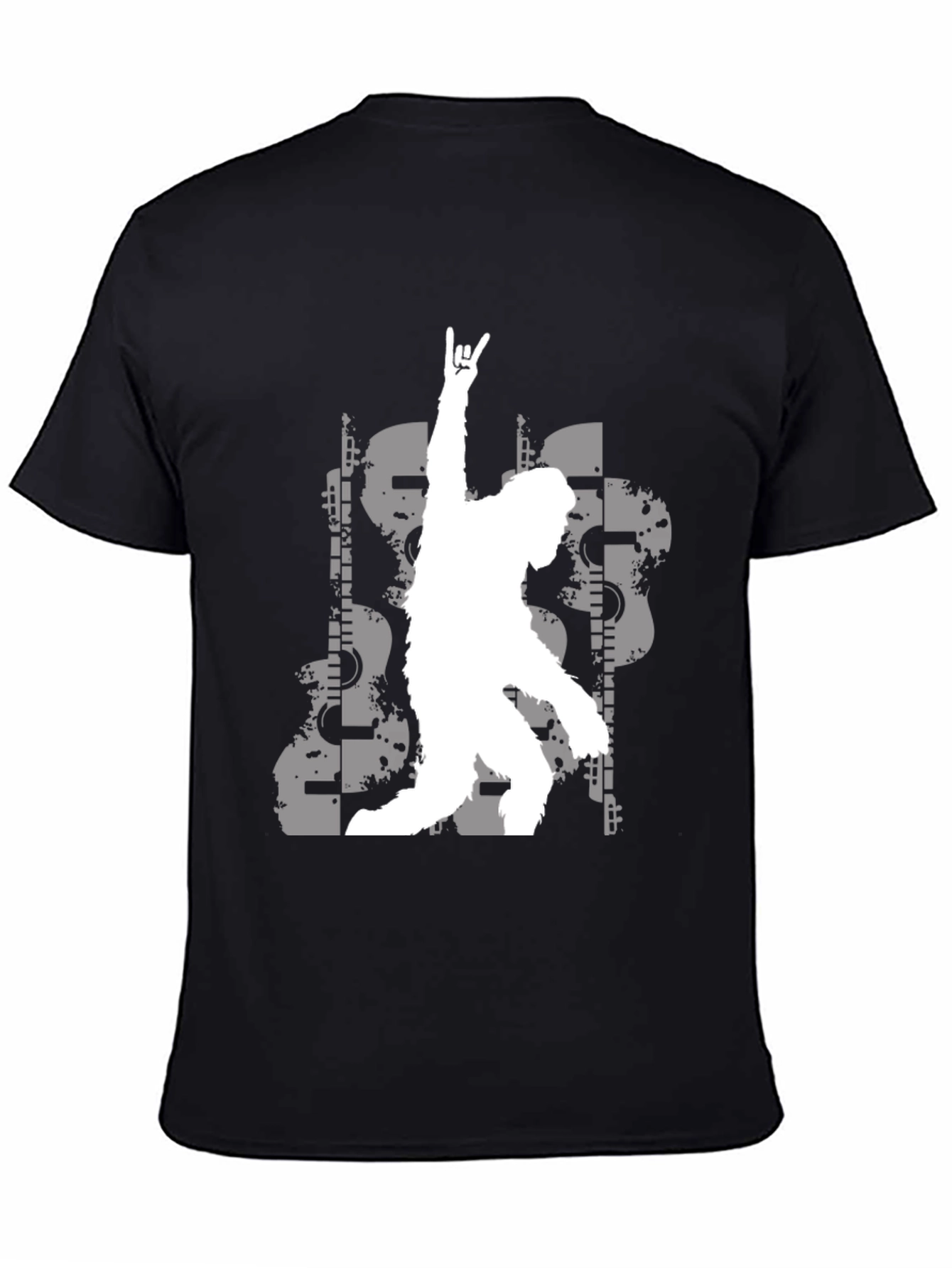 Rock On Bigfoot T-Shirt - Mens Graphic Tee