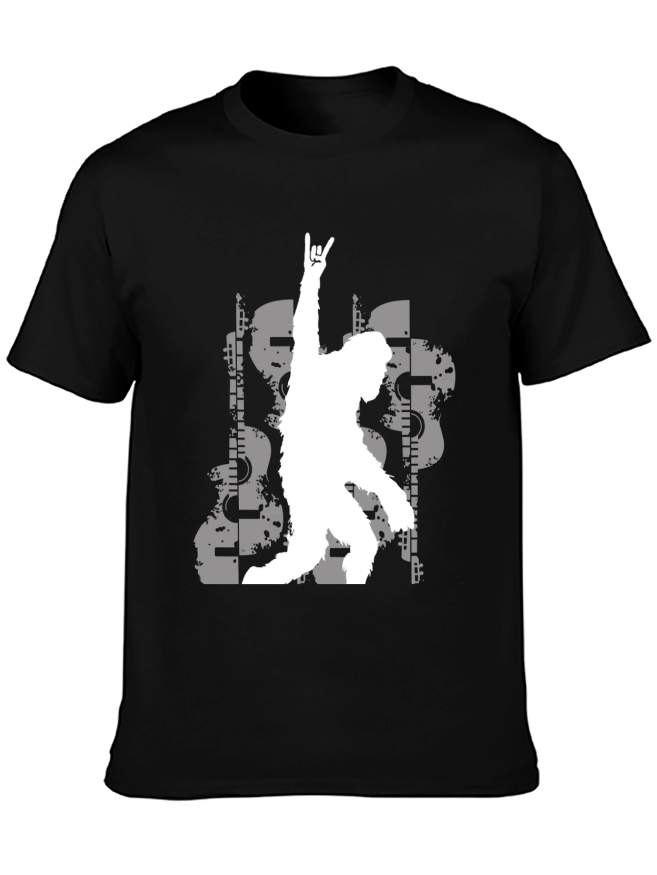 Rock On Bigfoot T-Shirt - Mens Graphic Tee