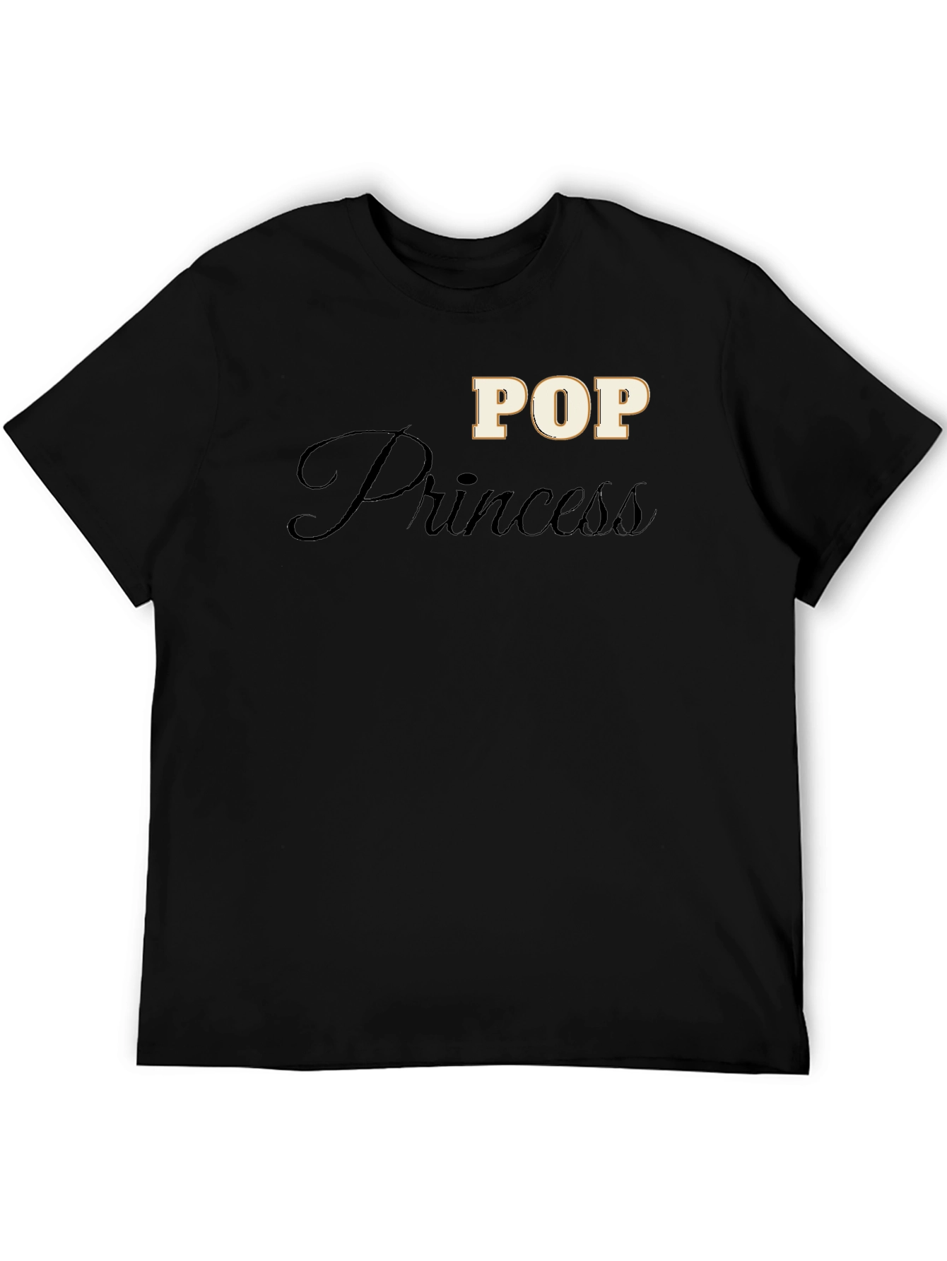 Pop Princess Black T-Shirt for Stylish Comfort
