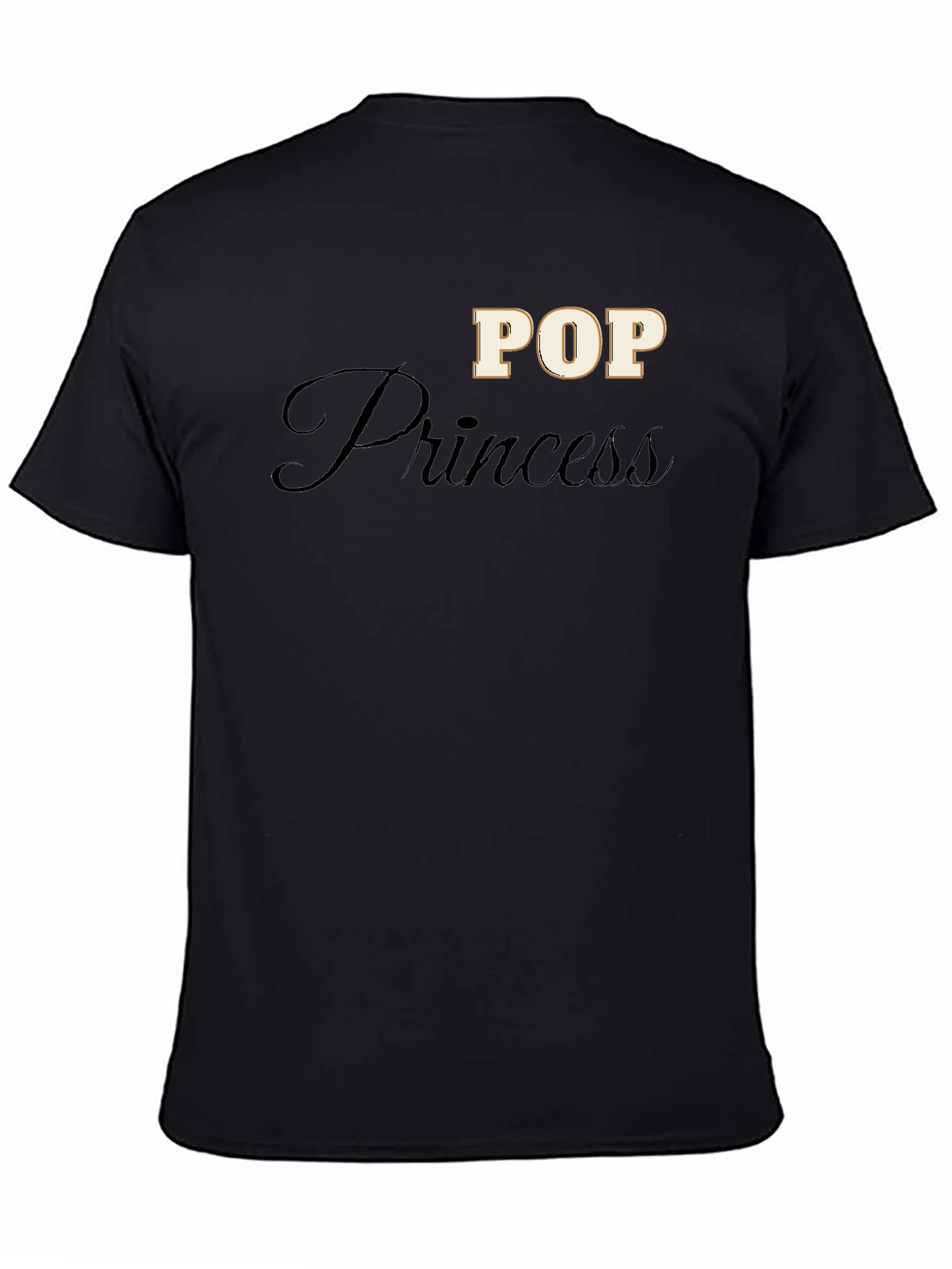 Pop Princess Black T-Shirt for Stylish Comfort