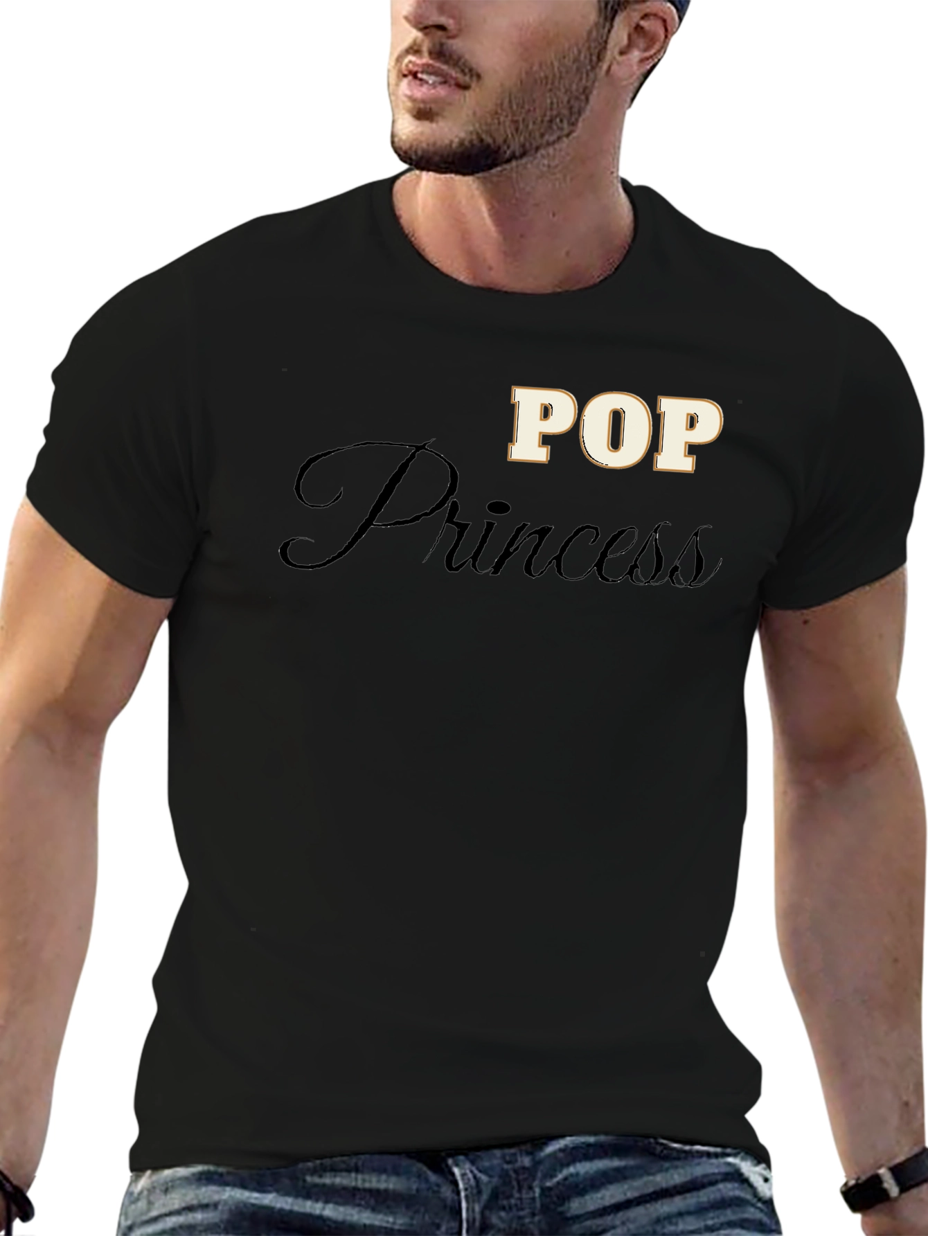 Pop Princess Black T-Shirt for Stylish Comfort