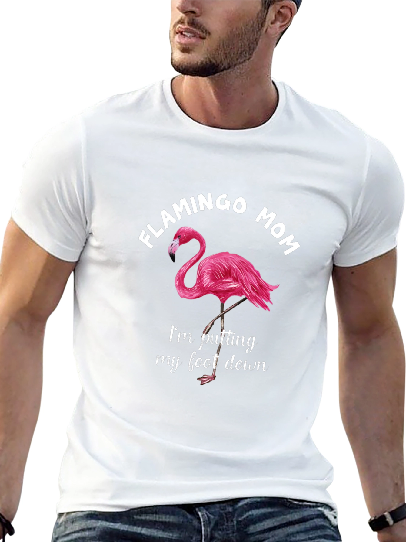 Flamingo Mom T-Shirt - Putting My Foot Down