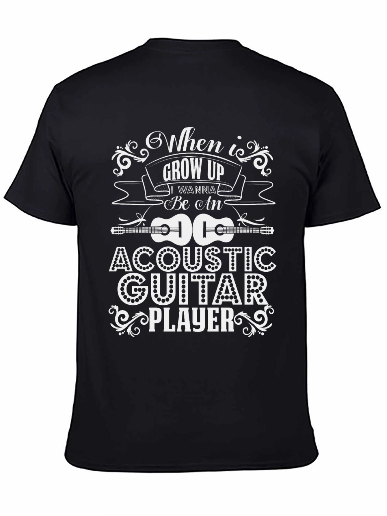Acoustic Guitar Player T-Shirt - When I Grow Up