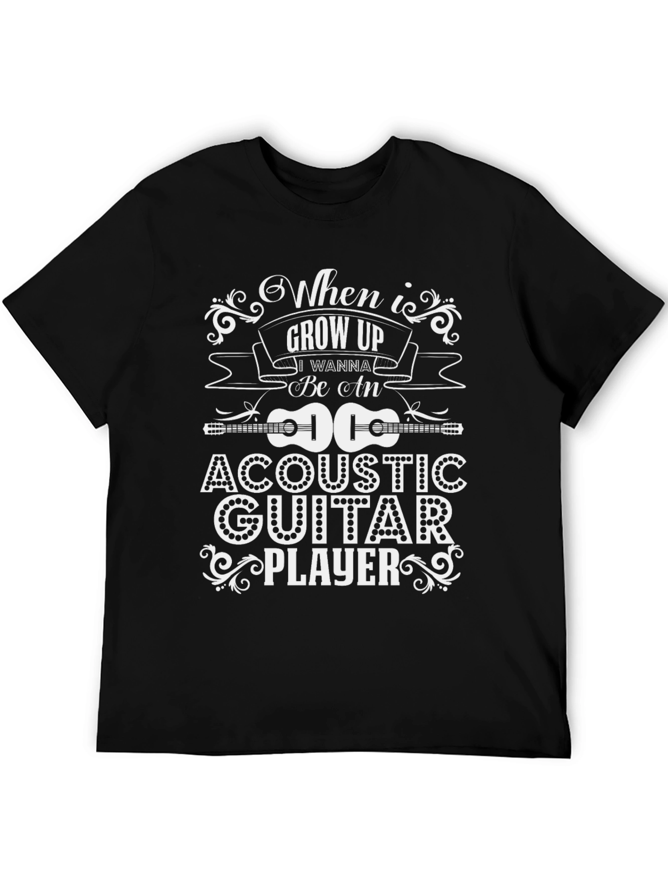 Acoustic Guitar Player T-Shirt - When I Grow Up