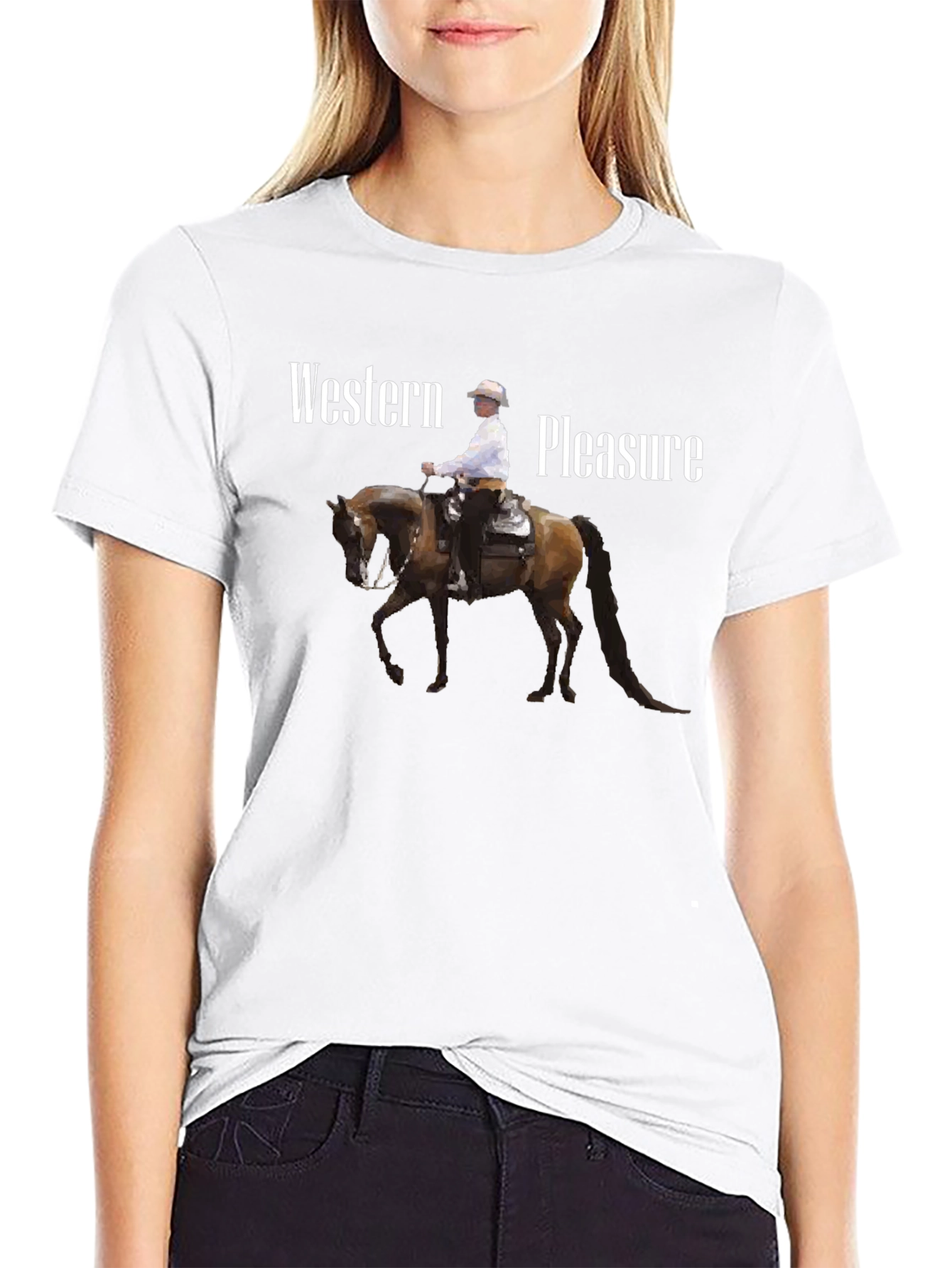 Western Pleasure Graphic Tee - Black